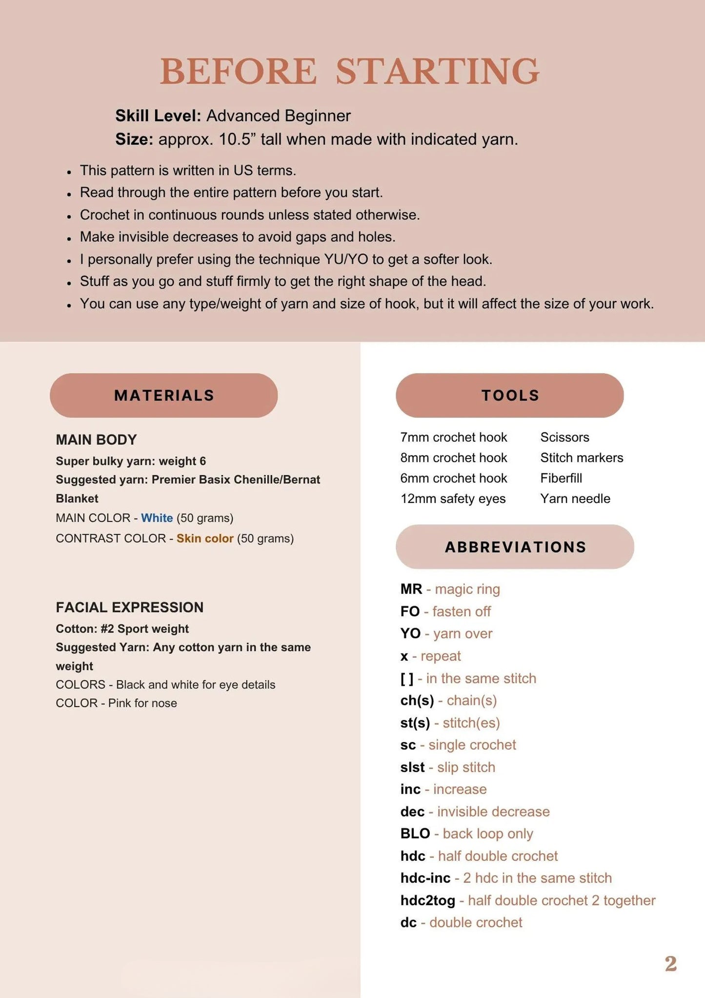 Luna the Lamb – No-Sew Lovey Crochet Pattern