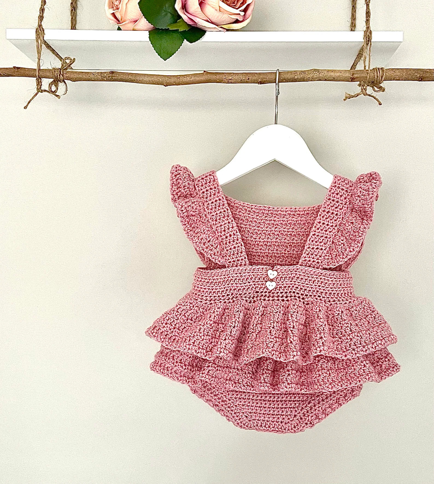 Baby Romper - Newborn to 36 months Crochet Pattern