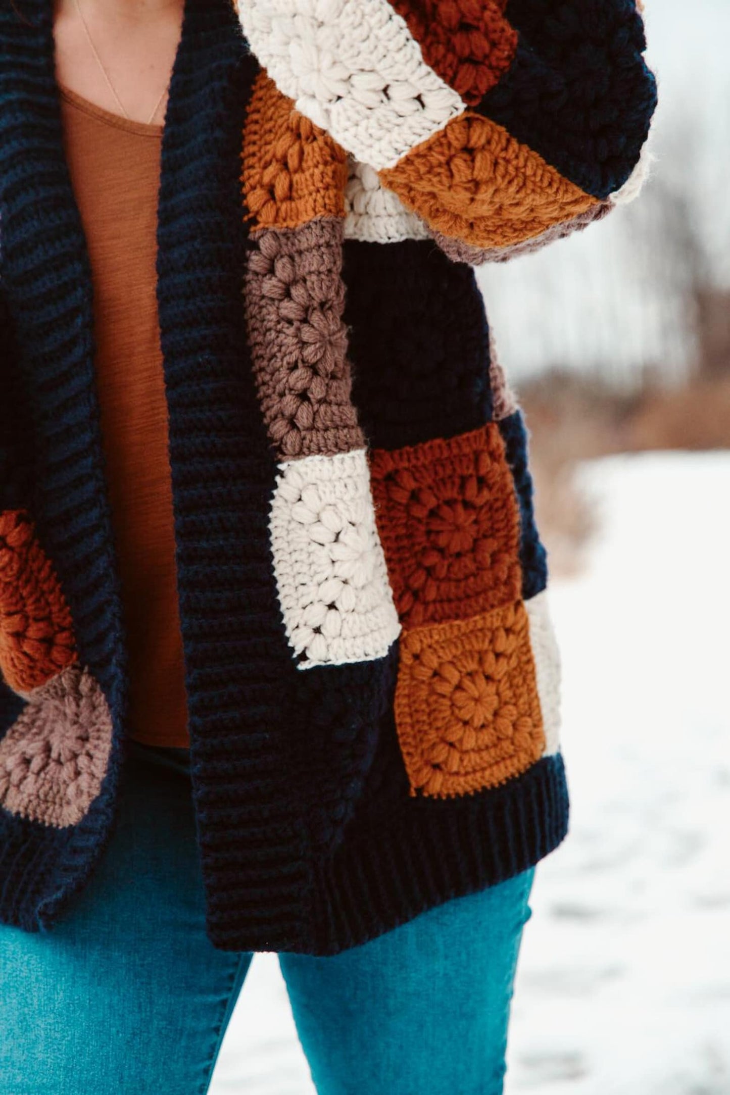 Cozy Granny Square Cardigan — Crochet Pattern