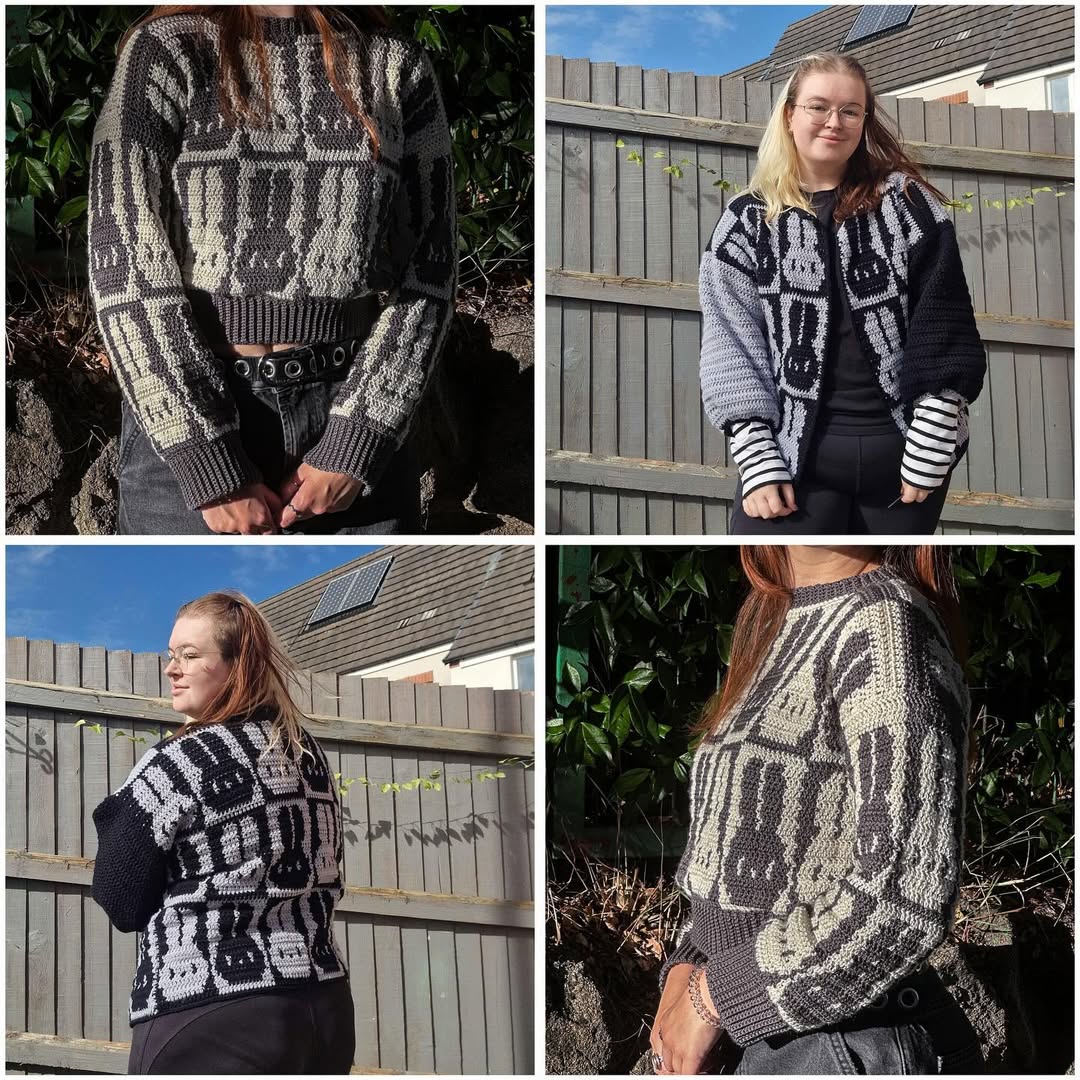 LITTLE BUNNY jumper/cardi crochet pattern