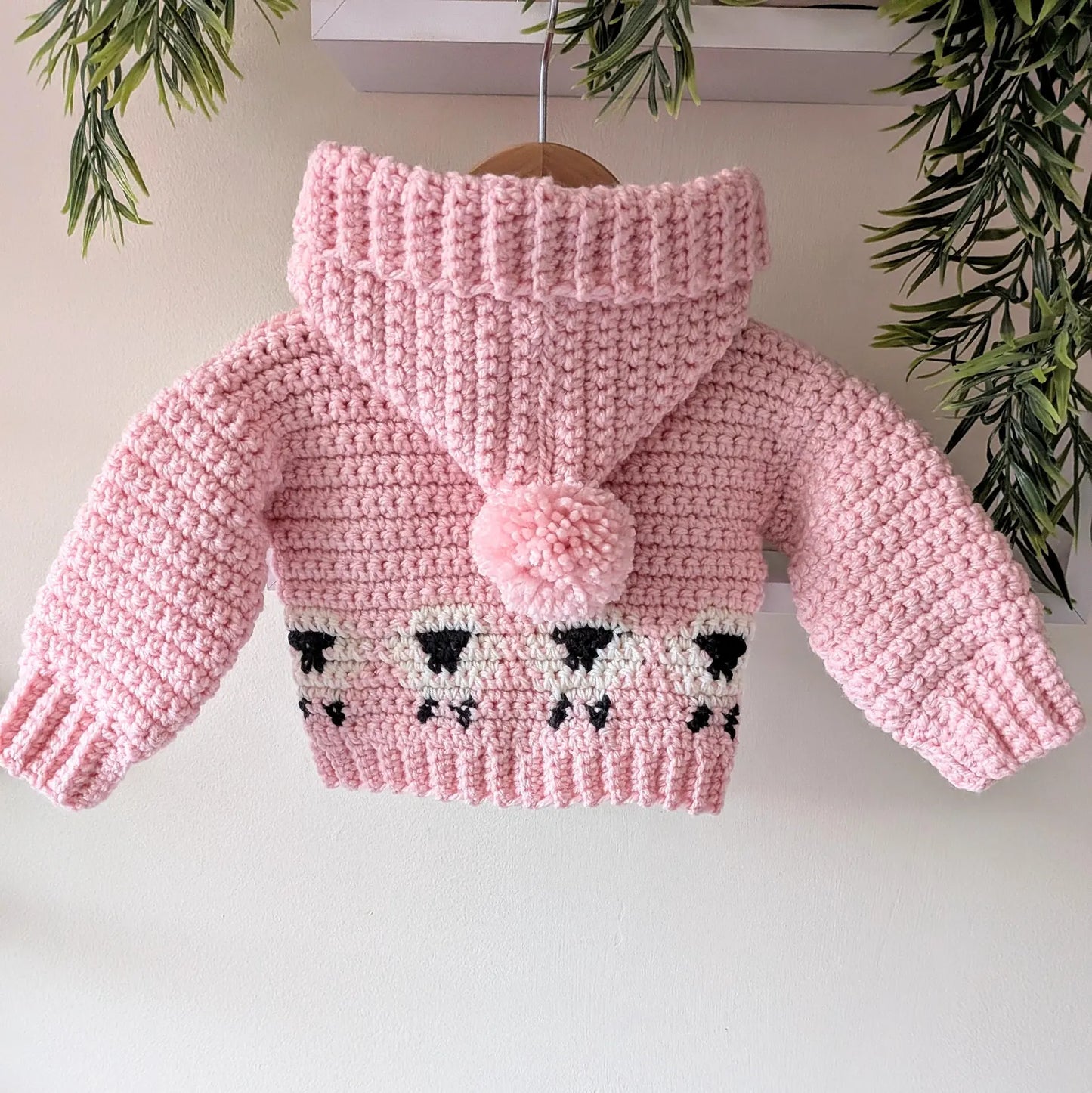 Counting Sheep Jacket Crochet Pattern sizes 0-3 months to 10 Years