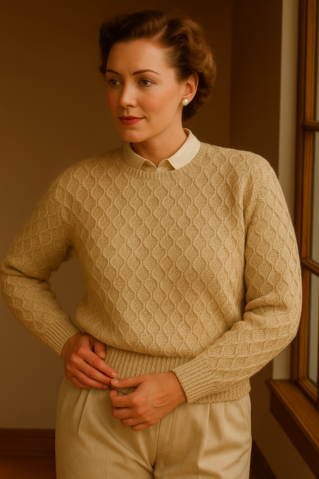 Vintage Women’s Sweater Knitting Pattern