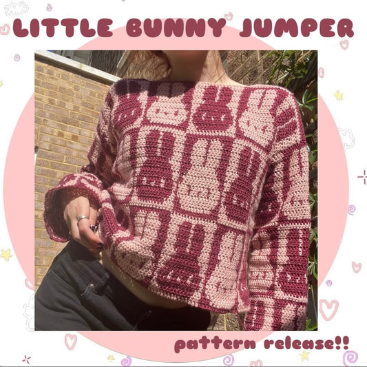 LITTLE BUNNY jumper/cardi crochet pattern