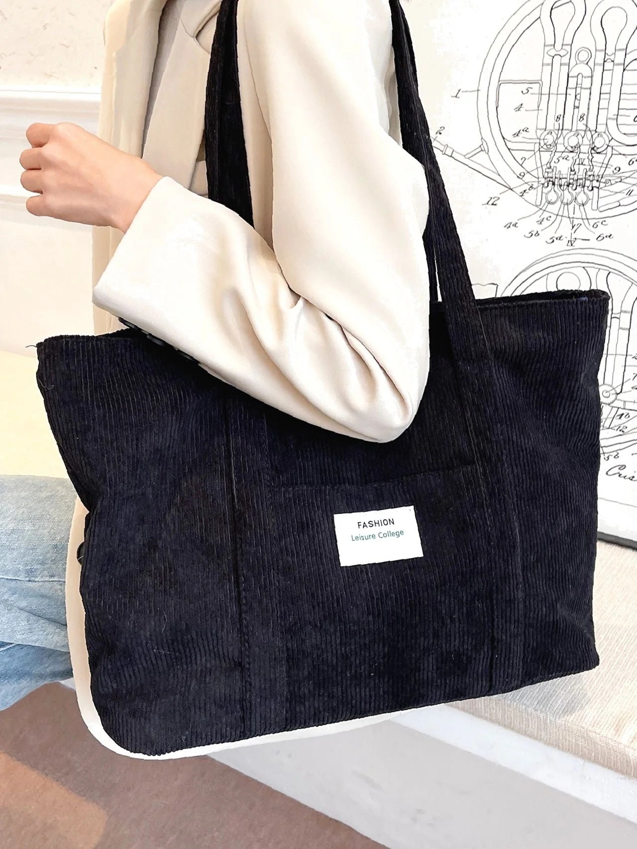 Bag For Love Canvas Tote Bag Sewing Pattern