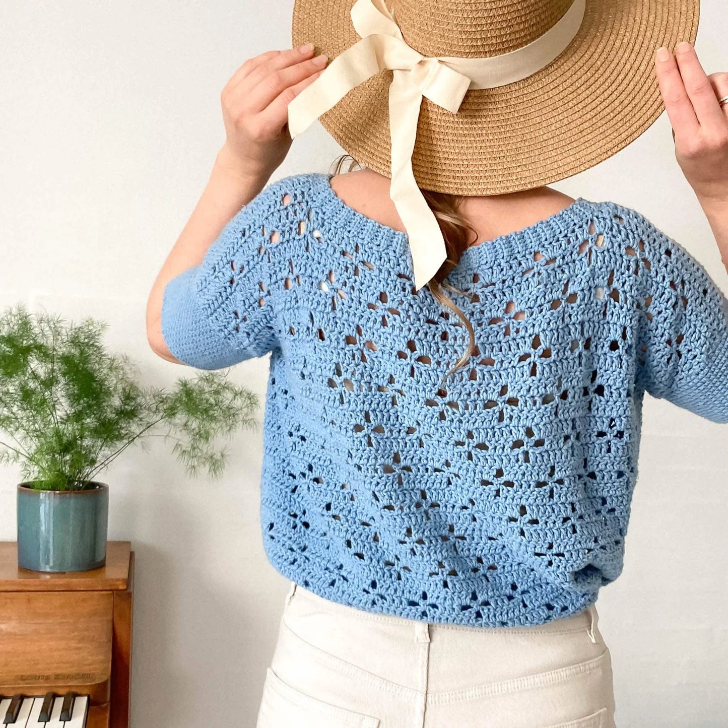 Star Cluster Tee – Lightweight Summer Top Crochet Pattern