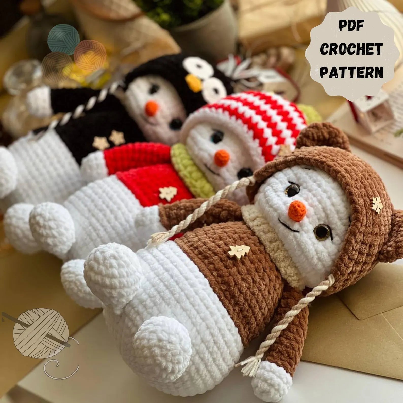 Snowman Plush Crochet Pattern