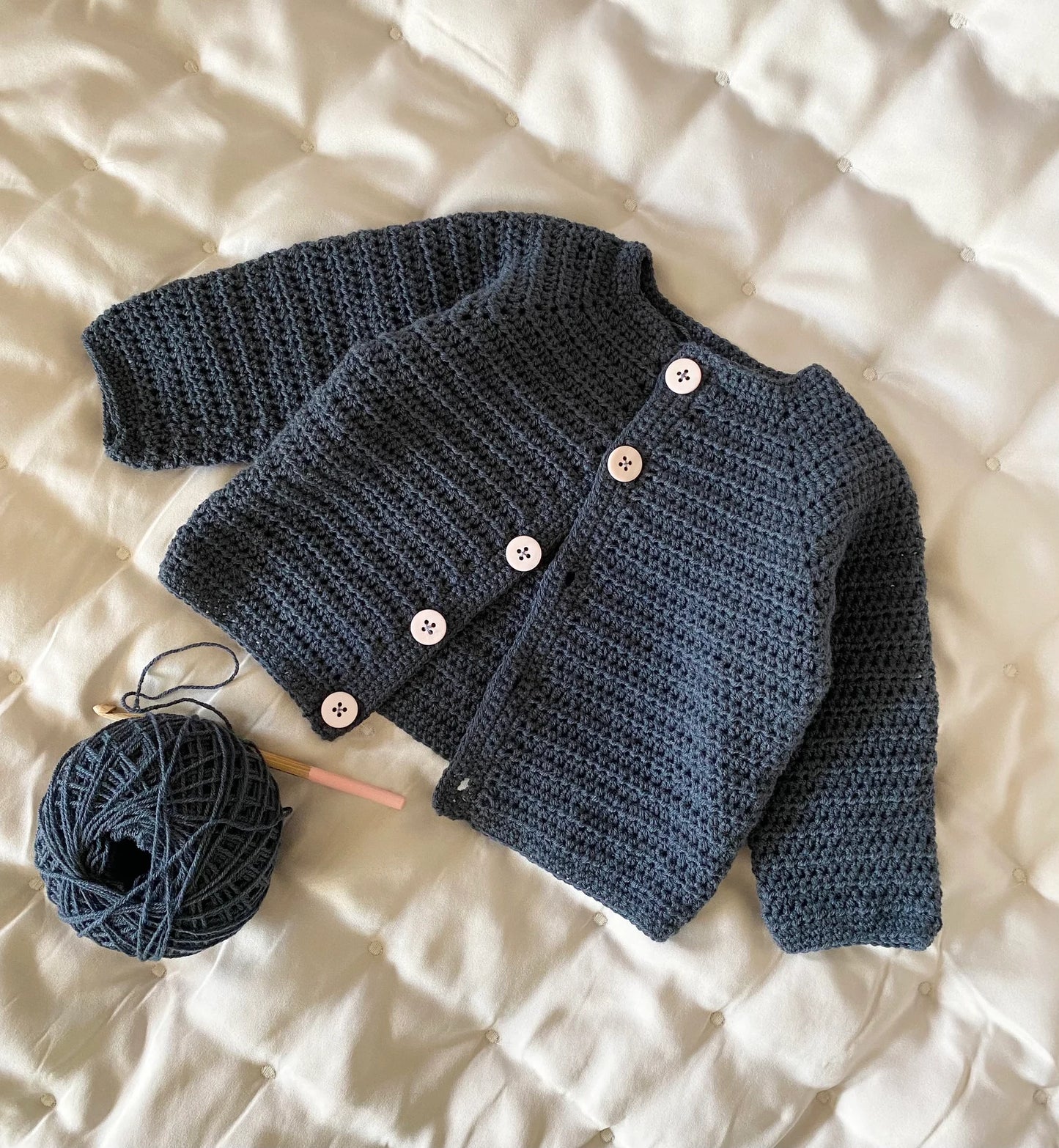 Cardigan-jacket newborn-6 years - Crochet Pattern