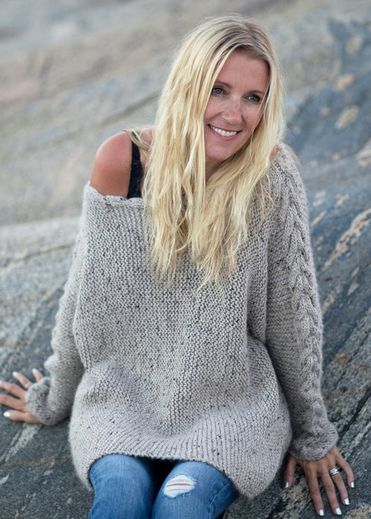 River Braid Sweater – Cable Knit Sweater Pattern (PDF)