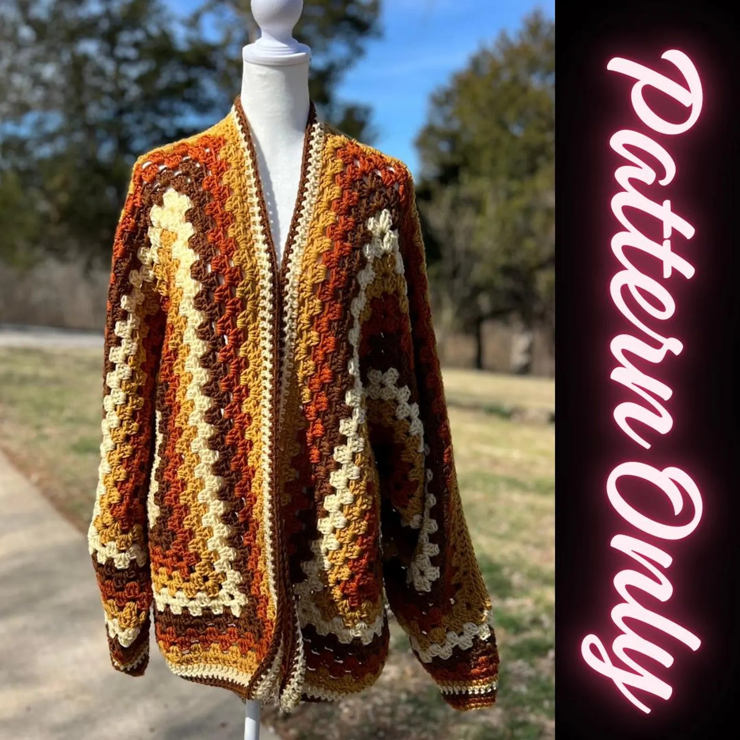 HexaHug Cardigan Crochet Pattern