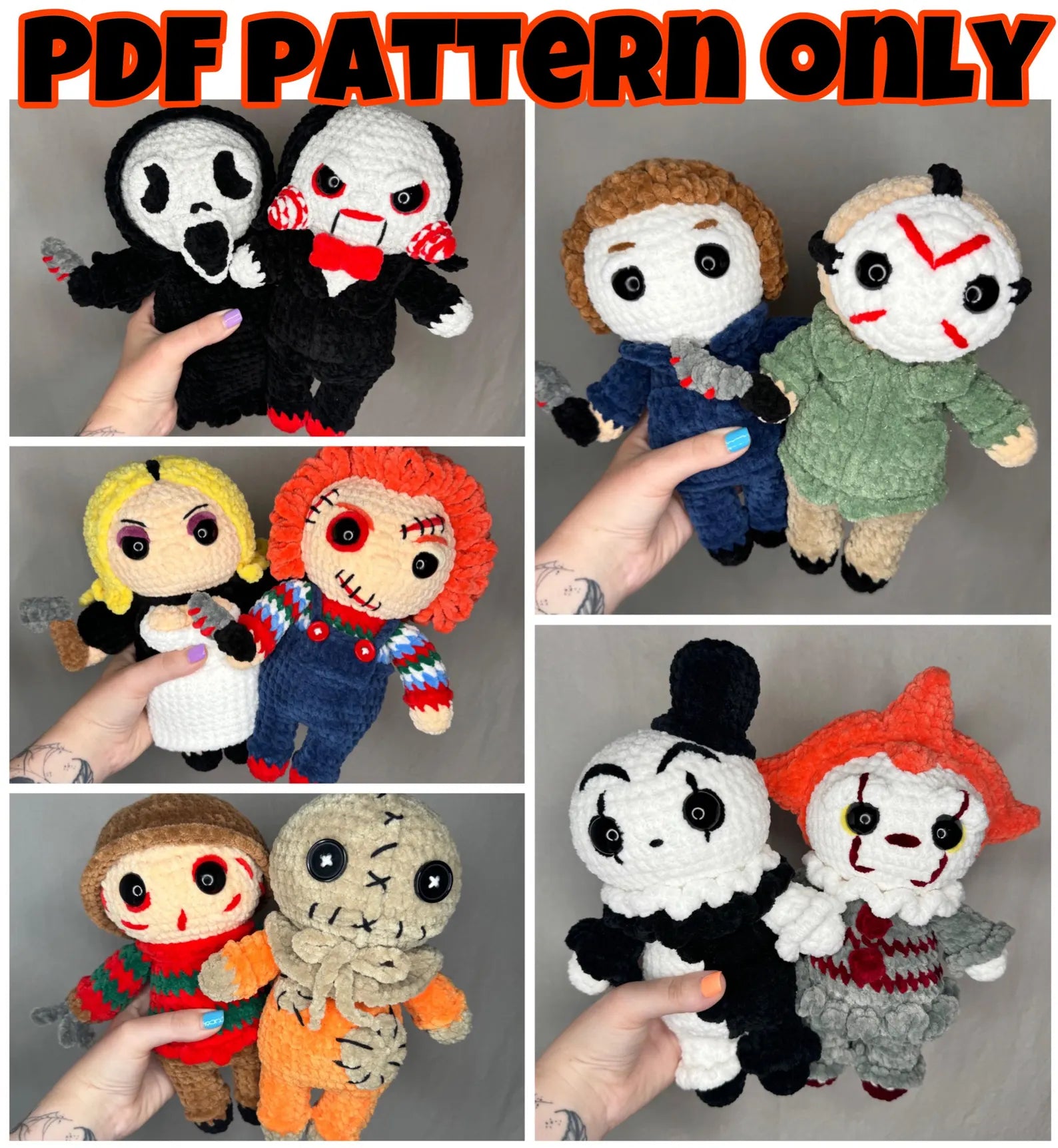 Halloween/Horror 10 in 1 Bundle Crochet Pattern