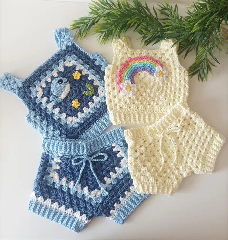 Summer Granny Set Crochet Pattern