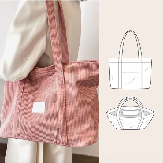 Bag For Love Canvas Tote Bag Sewing Pattern