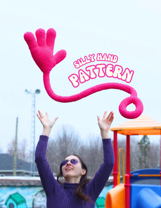 Silly Hand – Playful Dopamine Decor Crochet Pattern