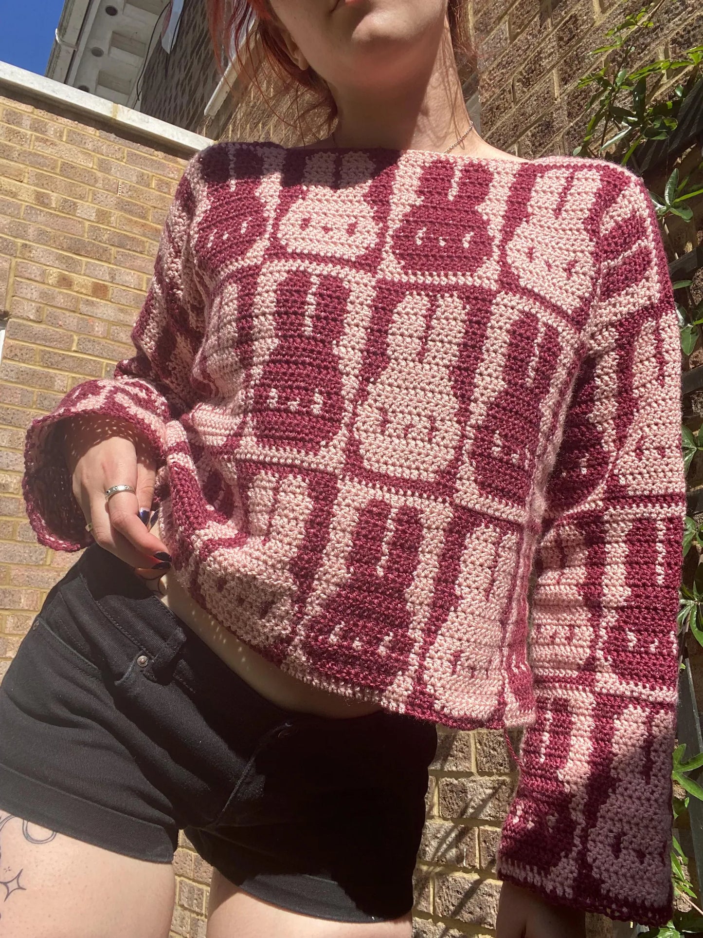LITTLE BUNNY jumper/cardi crochet pattern