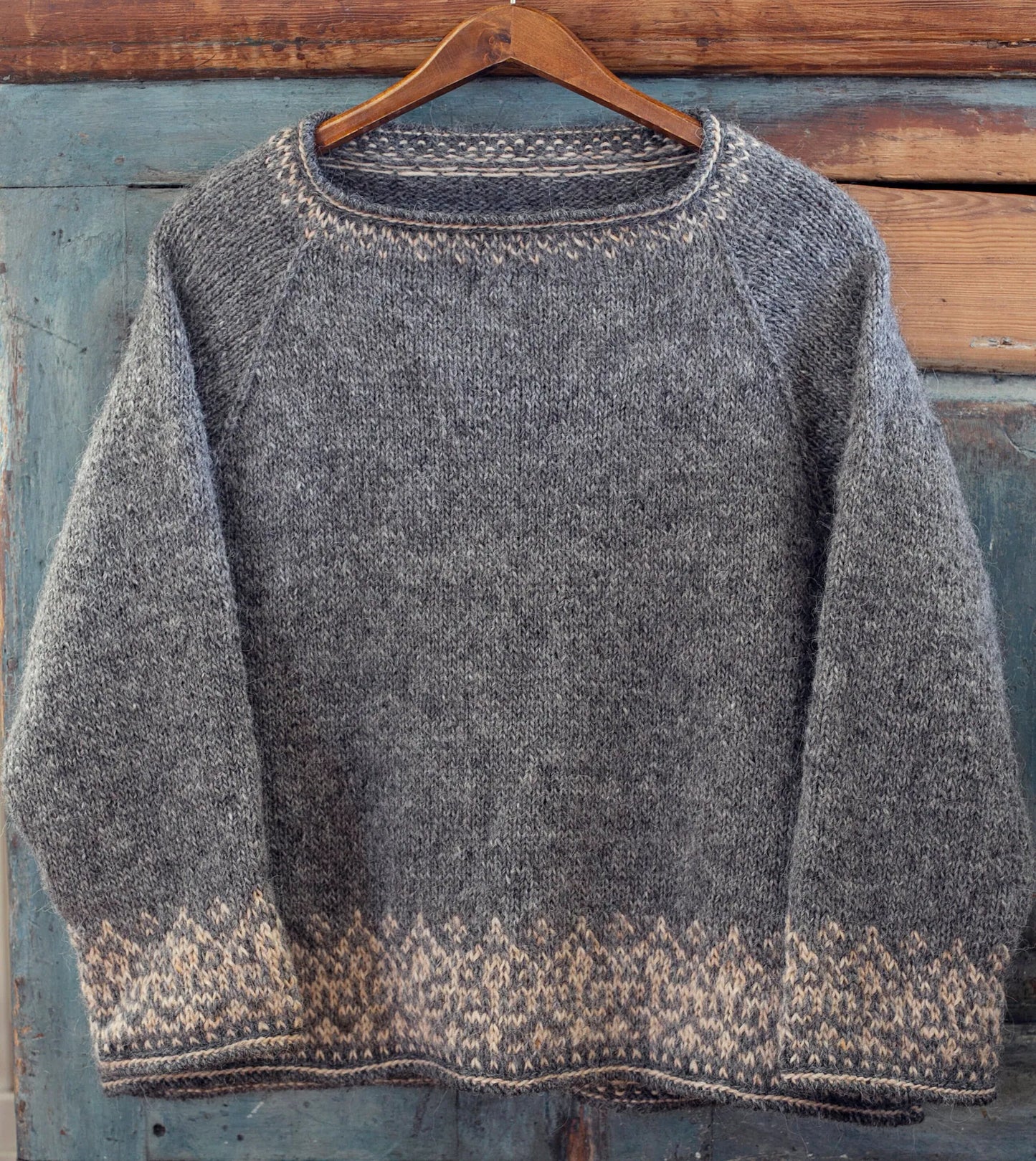 Huldra Norwegian Nordic Wool Sweater – Top Down Raglan Knitting Pattern