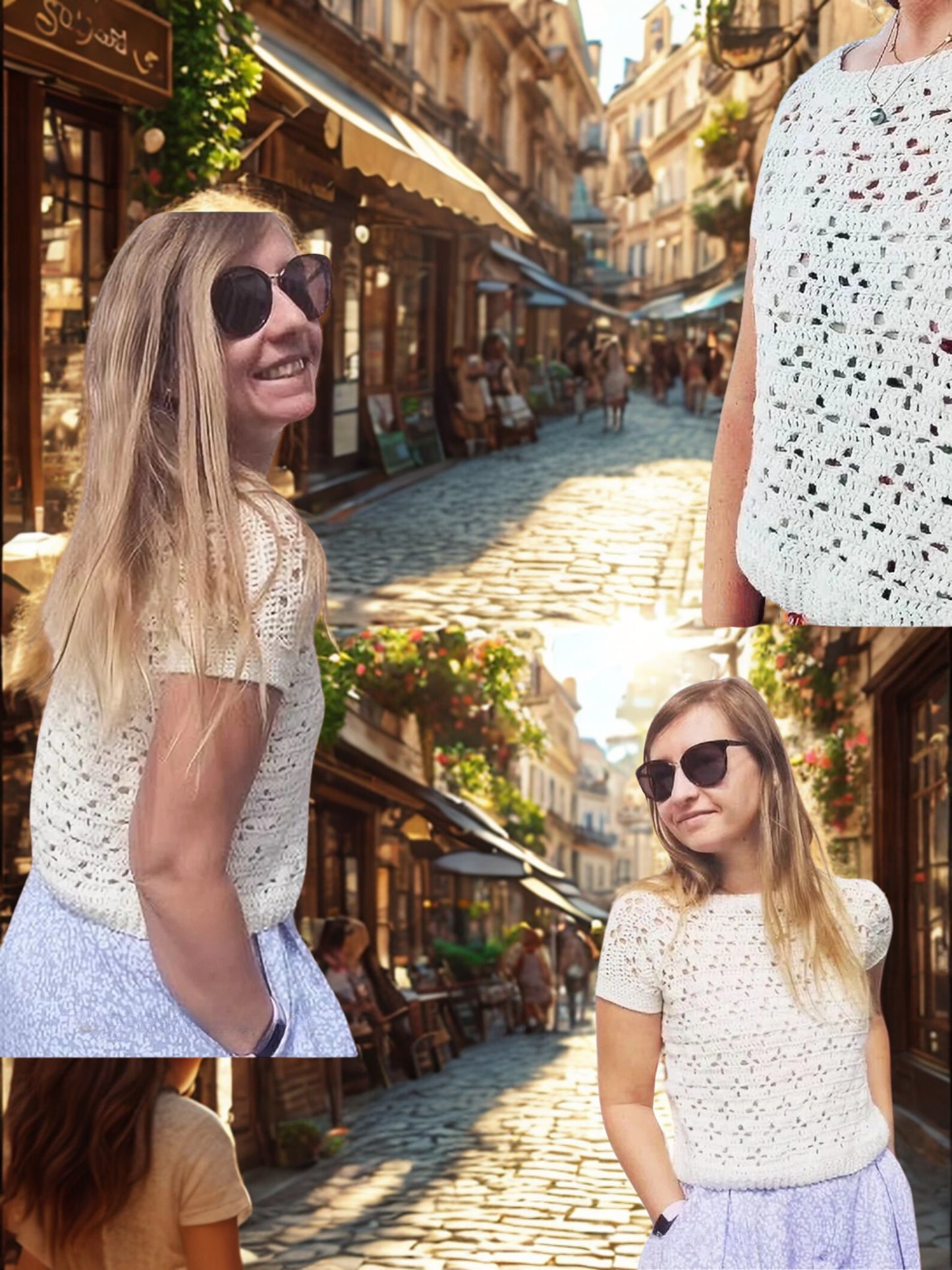 Star Cluster Tee – Lightweight Summer Top Crochet Pattern