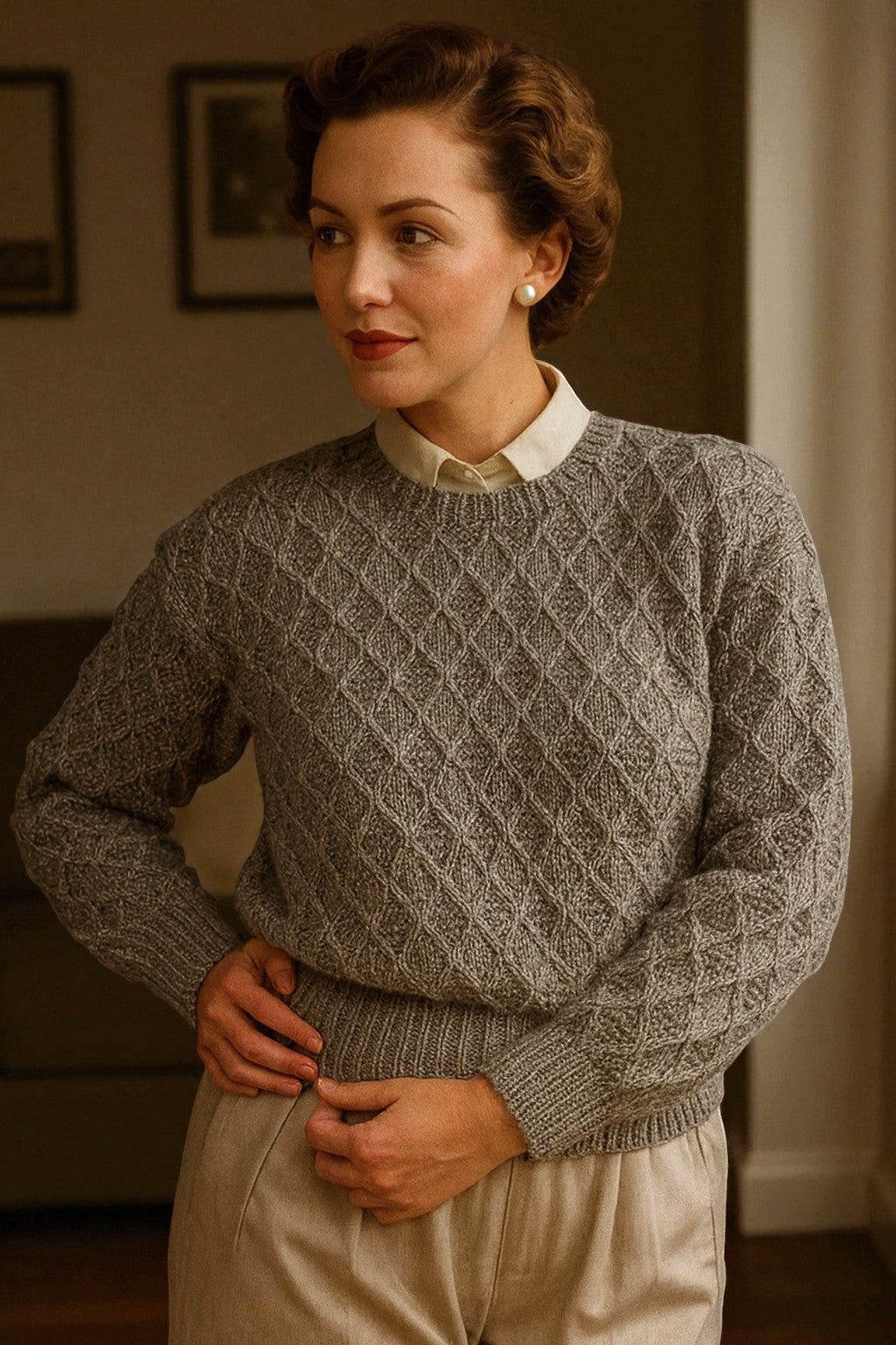 Vintage Women’s Sweater Knitting Pattern