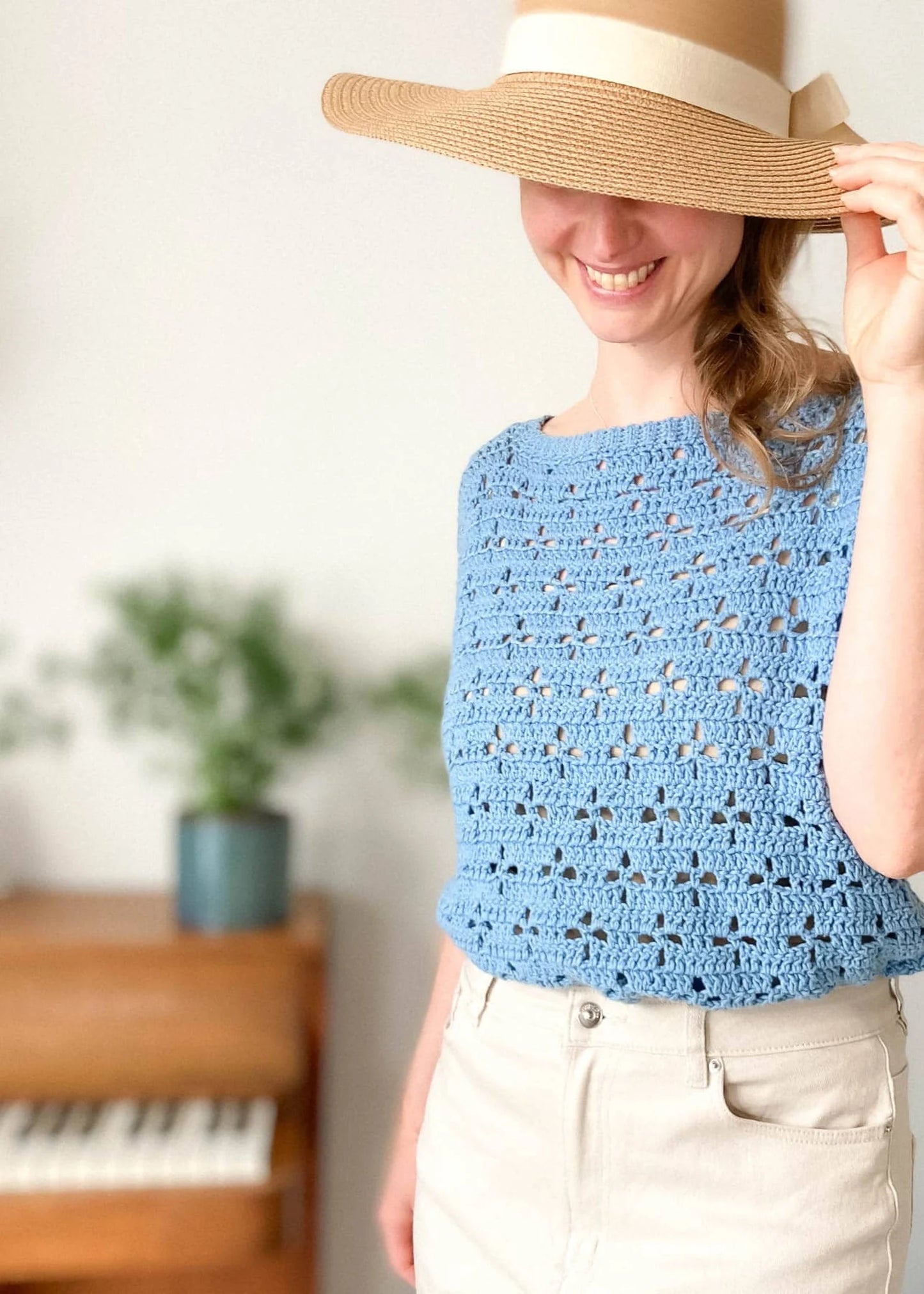 Star Cluster Tee – Lightweight Summer Top Crochet Pattern