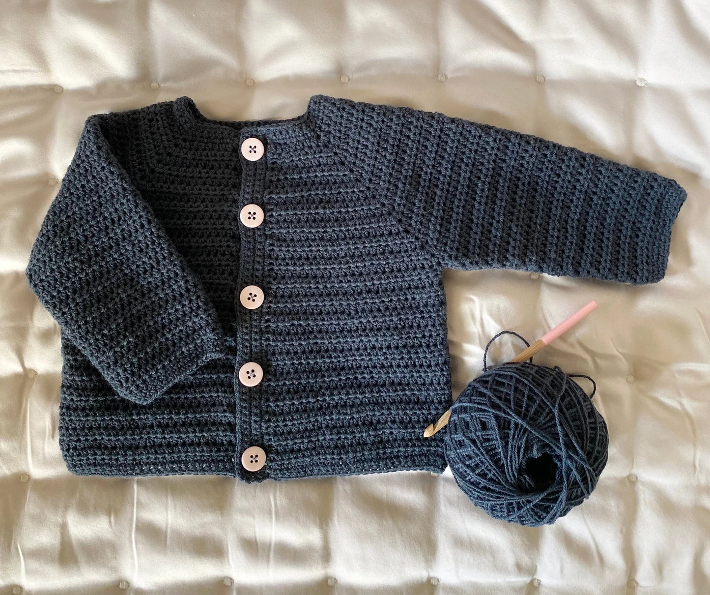 Cardigan-jacket newborn-6 years - Crochet Pattern