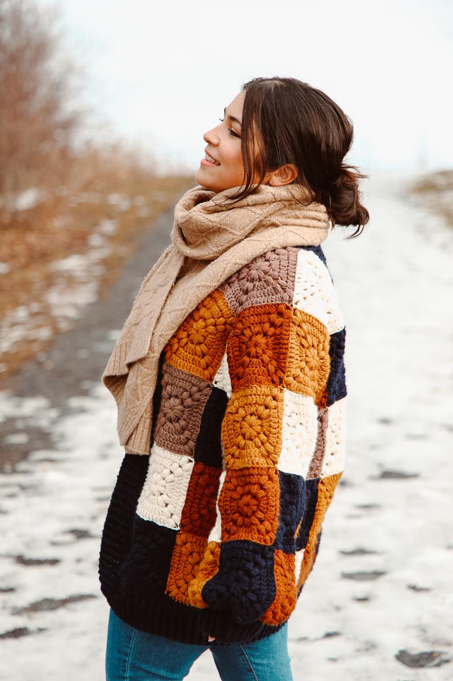 Cozy Granny Square Cardigan — Crochet Pattern