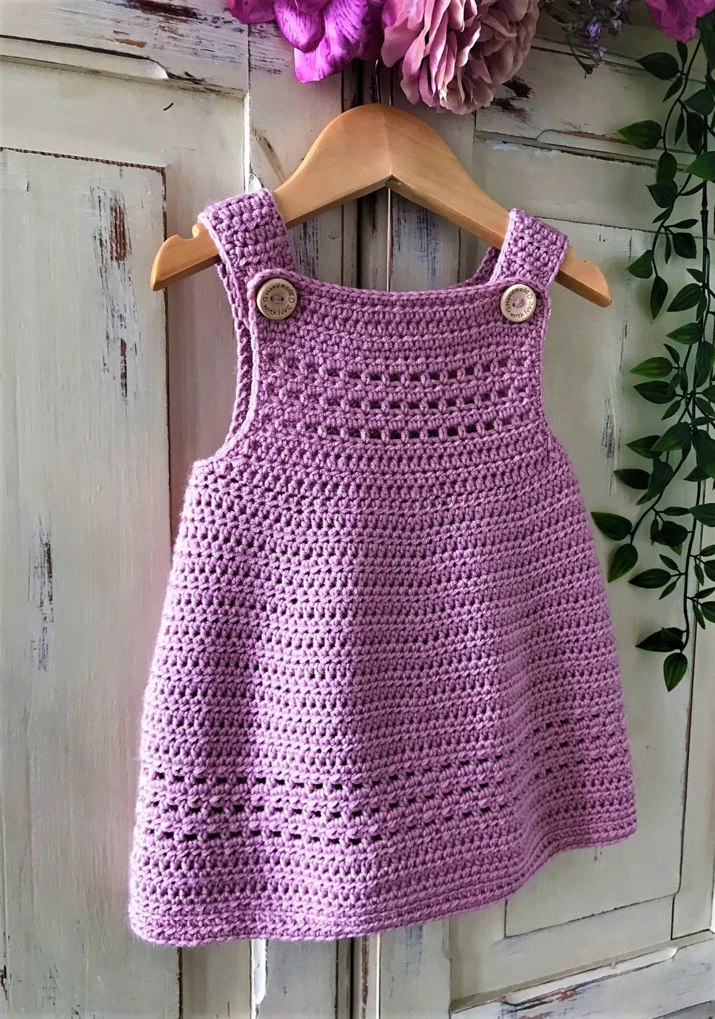 Baby Dress / Pinafore - Crochet Pattern Newborn to 36 months