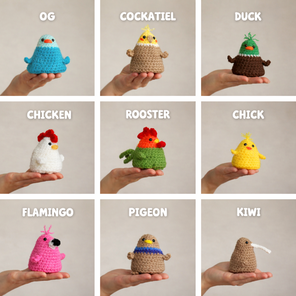 🐦 PATTERN BUNDLE 9 Flip – The Birds (PDF)