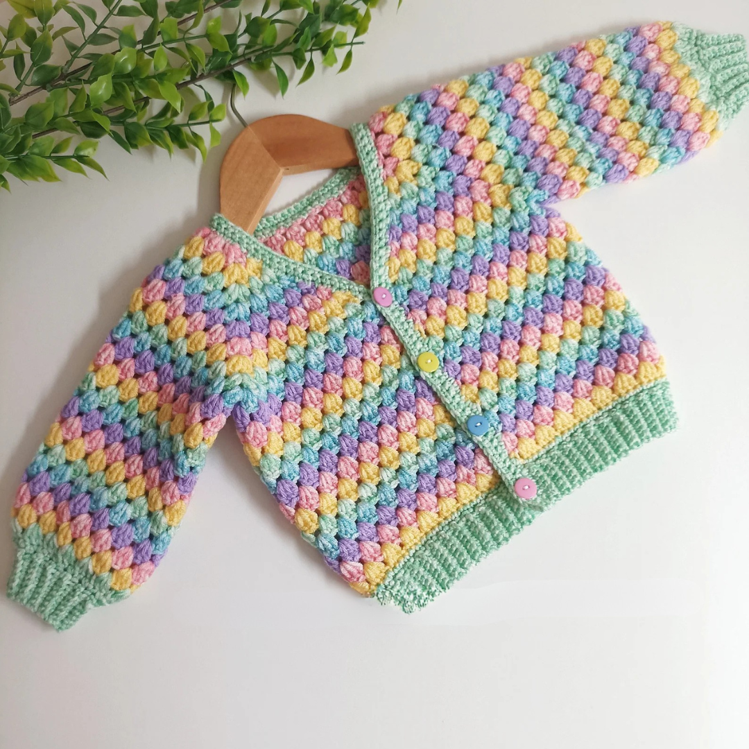 Love my Granny Cardigan Crochet Pattern Sizes 0-3 months to 10 years