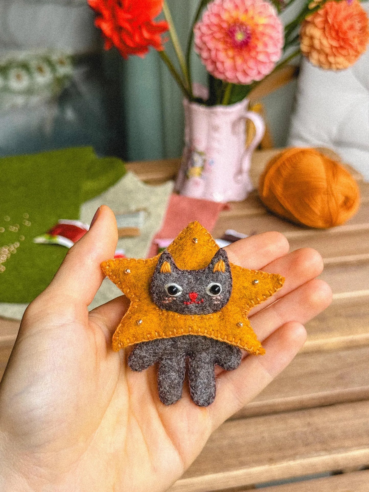 🐱 Ferdinand the Felt Cat PDF Sewing Pattern — Beginner Friendly