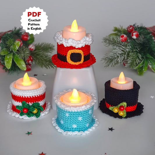 Crochet Pattern Tea Candle Holder Set