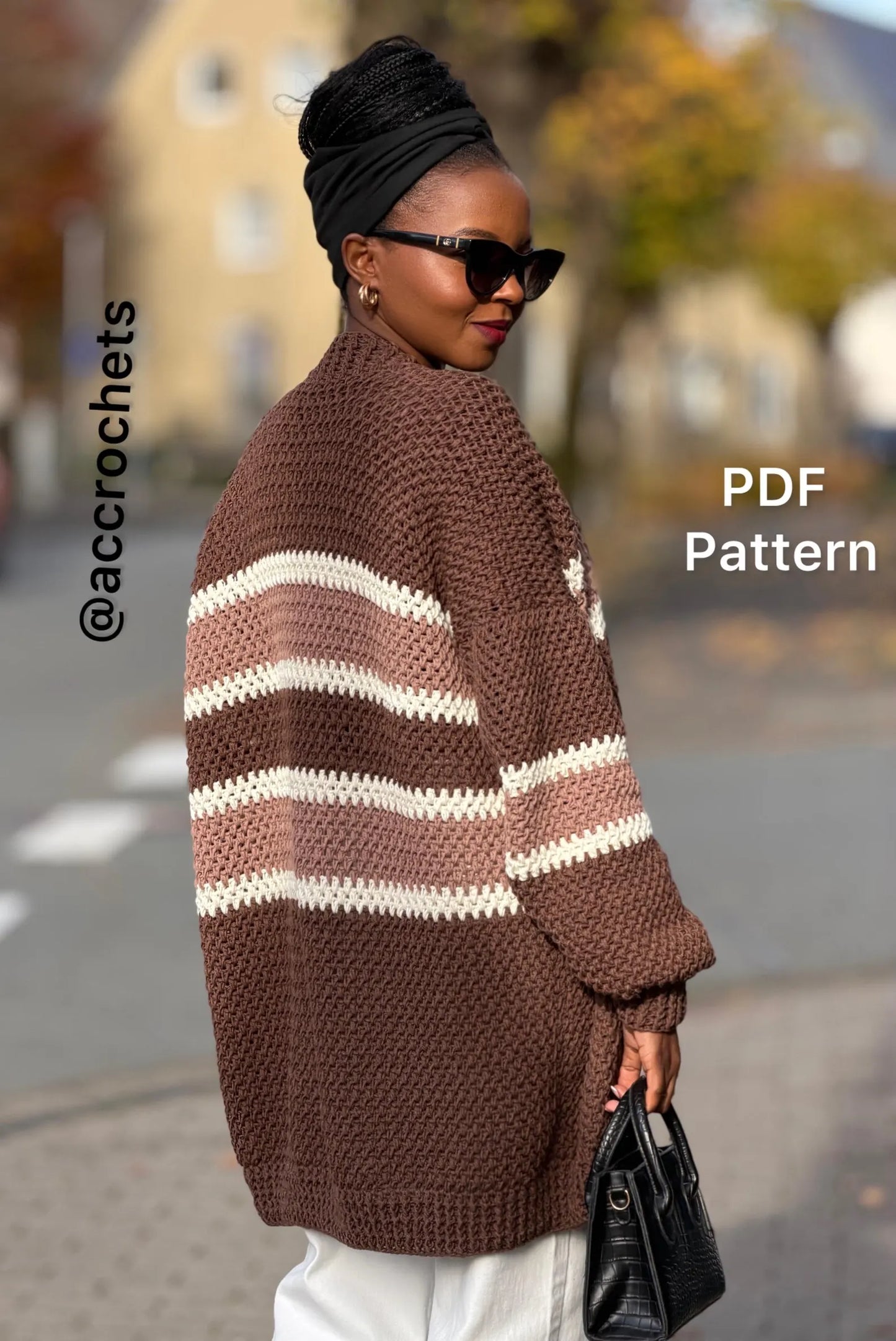 Elizabeth Cardigan Crochet Pattern | Oversized, Easy | Made To measure | PDF + Video Tutorial - English
