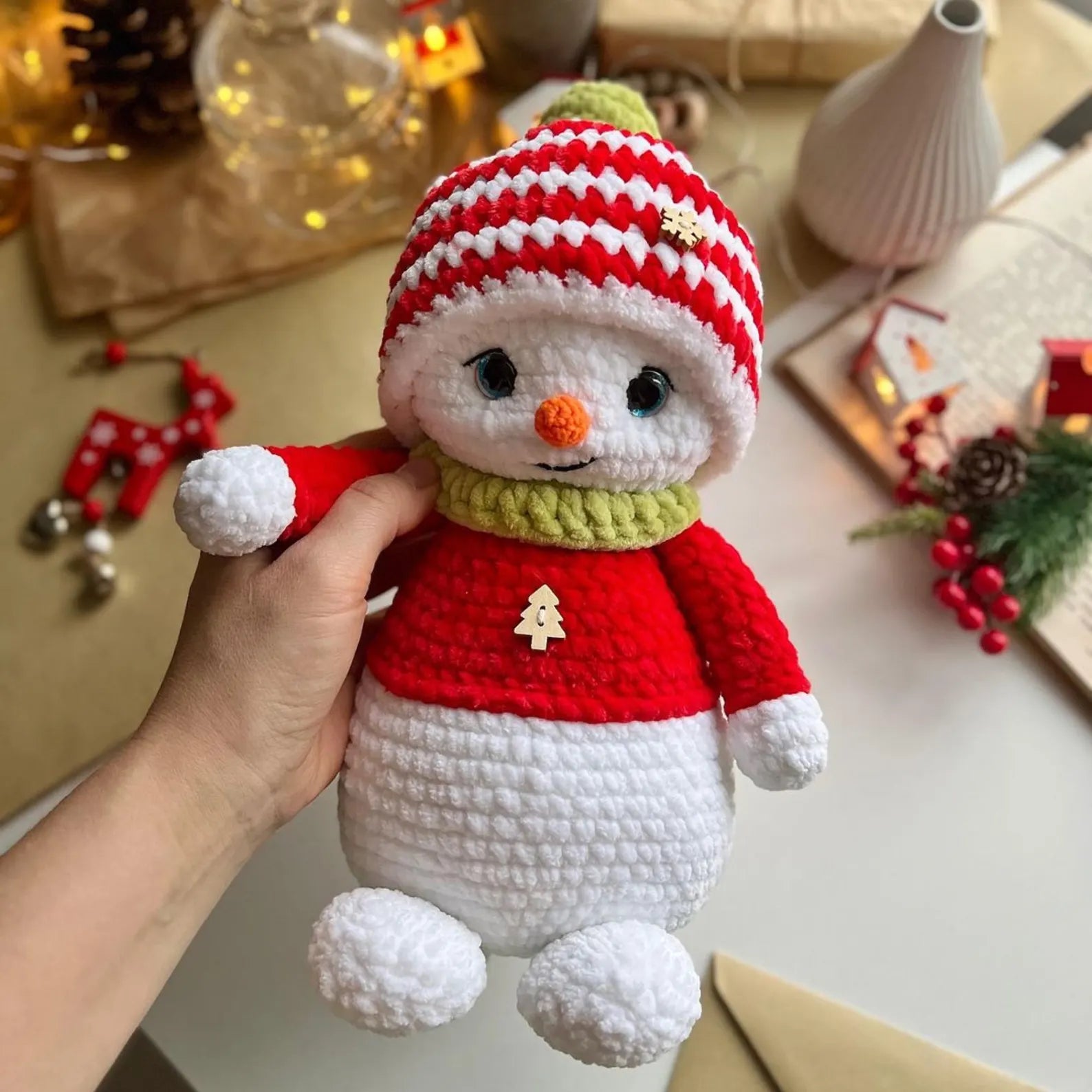 Snowman Plush Crochet Pattern