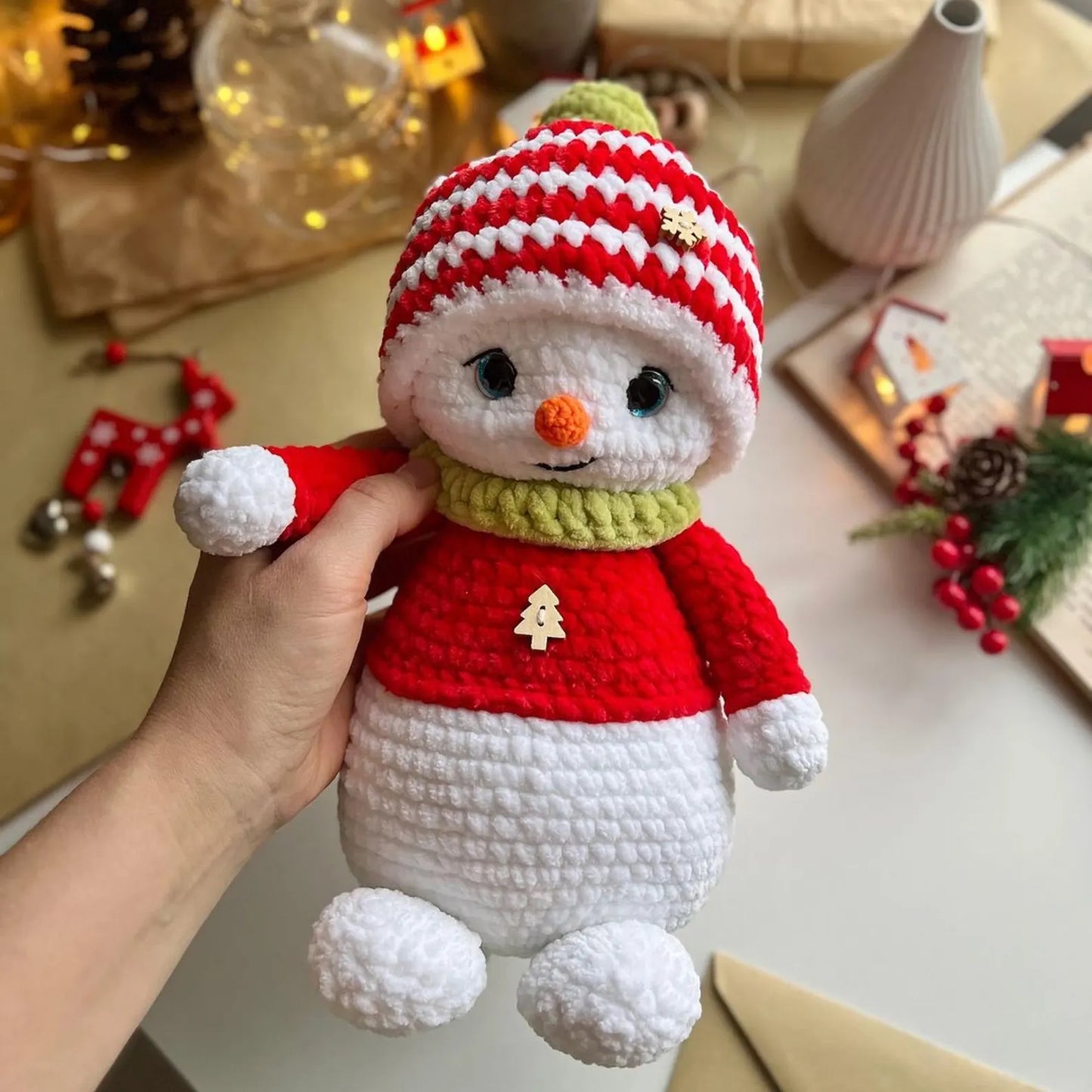 Snowman Plush Crochet Pattern