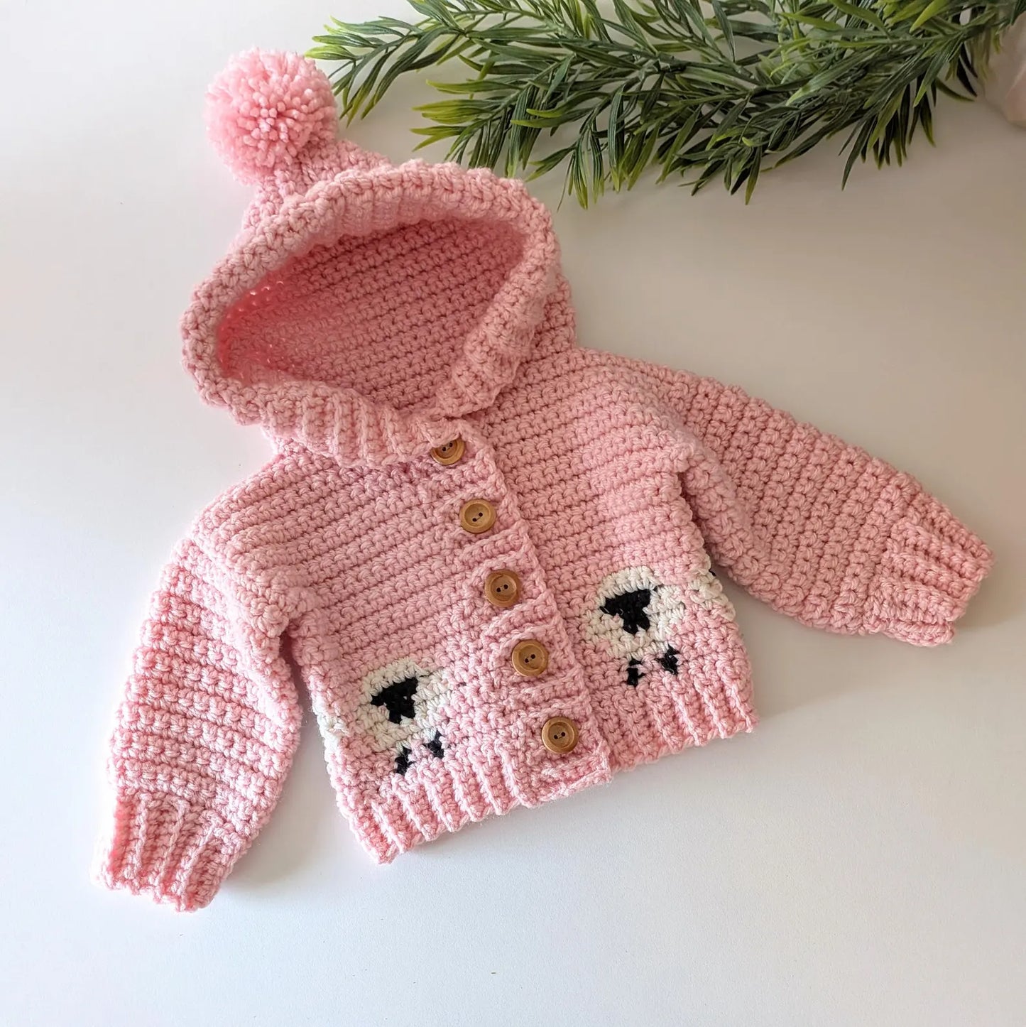 Counting Sheep Jacket Crochet Pattern sizes 0-3 months to 10 Years