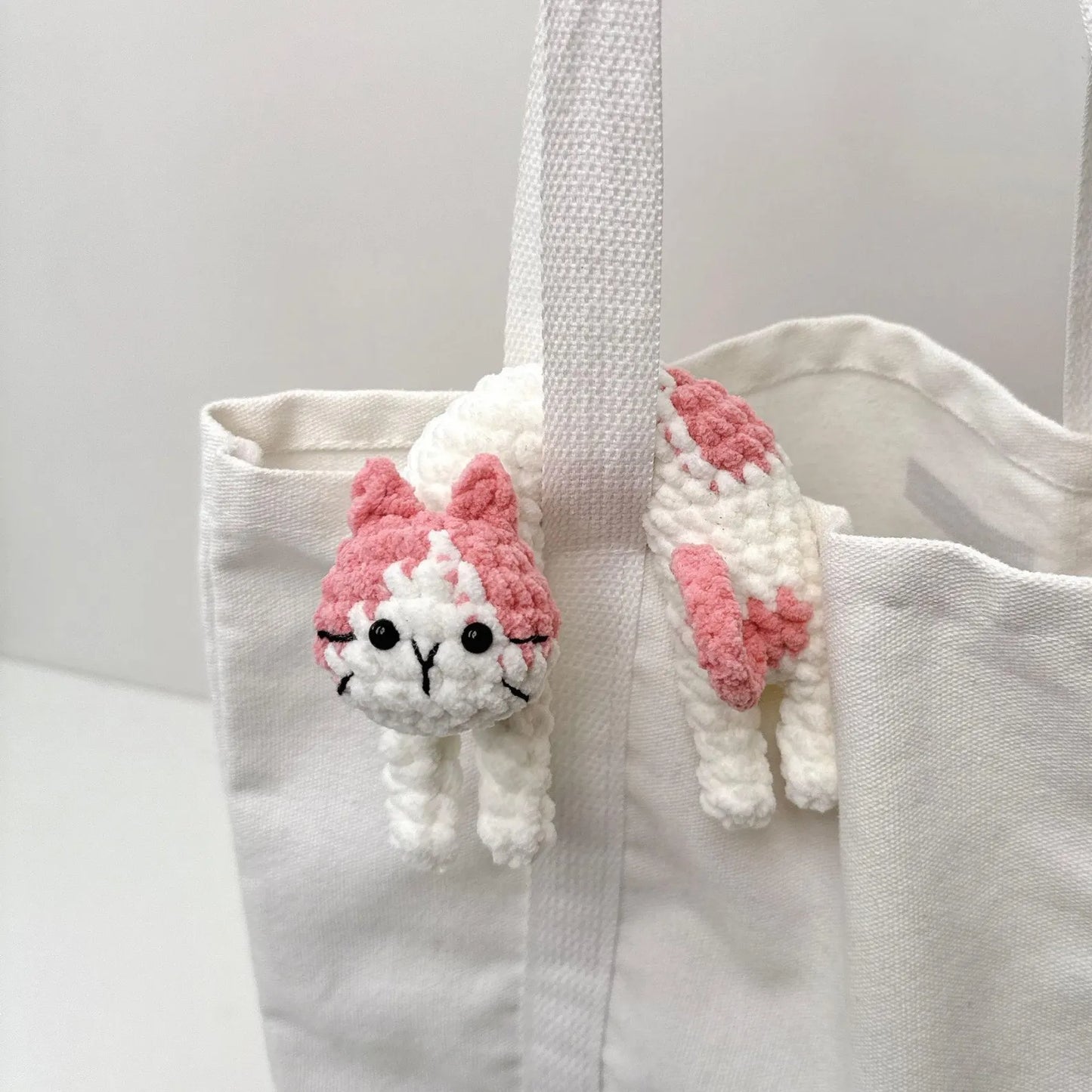 ✨ Noodle Cat – Cuddly No-Sew Doll PDF (5 Languages) Crochet Pattern
