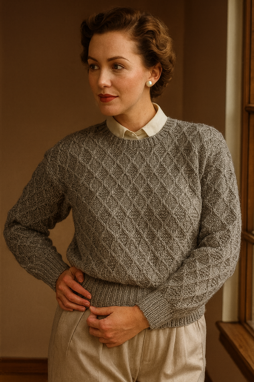 Vintage Women’s Sweater Knitting Pattern