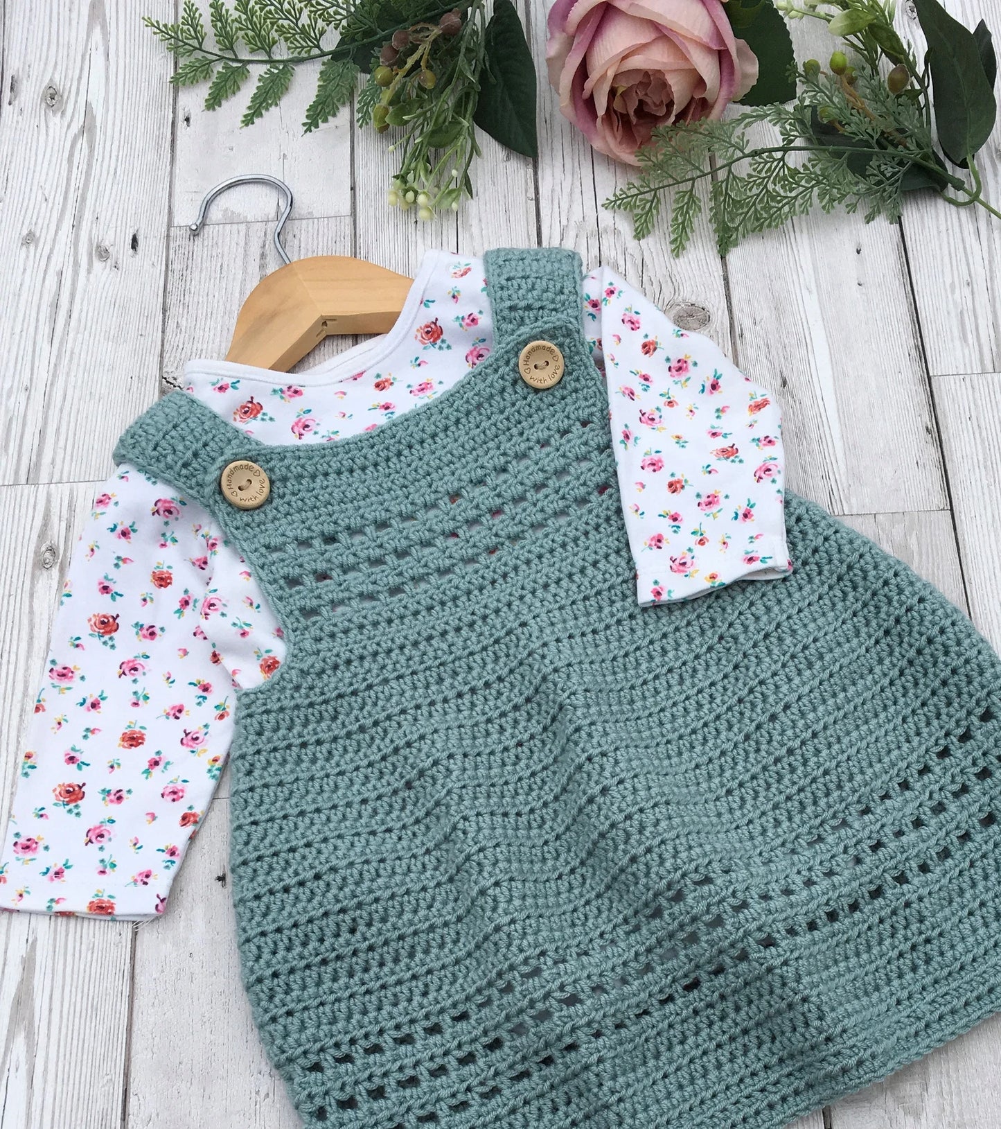 Baby Dress / Pinafore - Crochet Pattern Newborn to 36 months