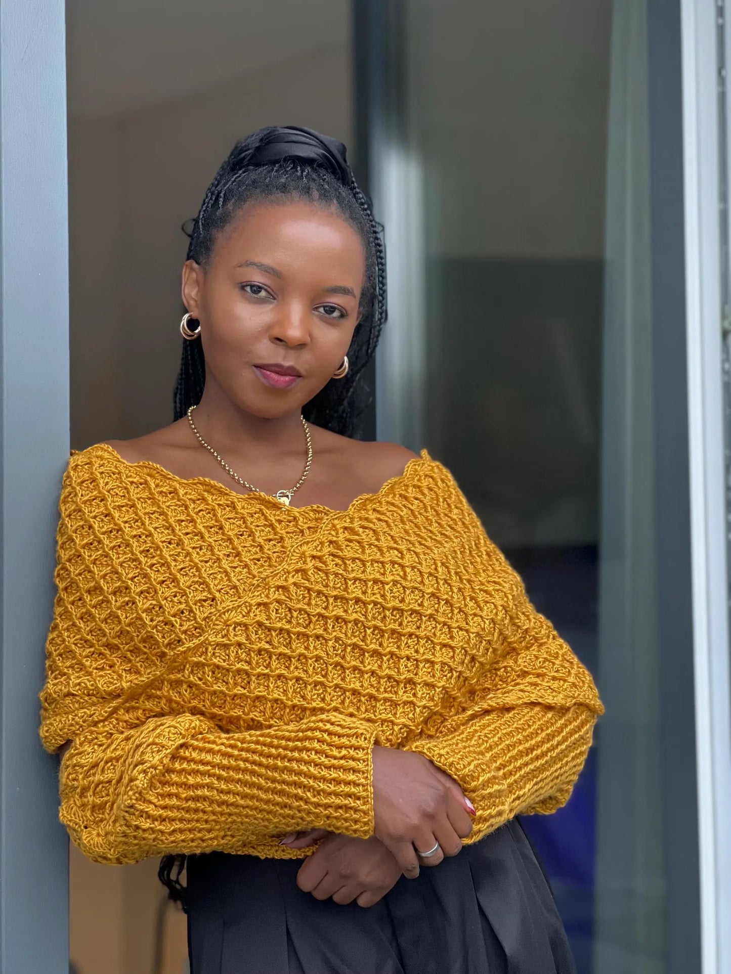 🌟 Elegant Wrap Sweater With Sleeves – Size-Inclusive XS–5X Crochet Pattern