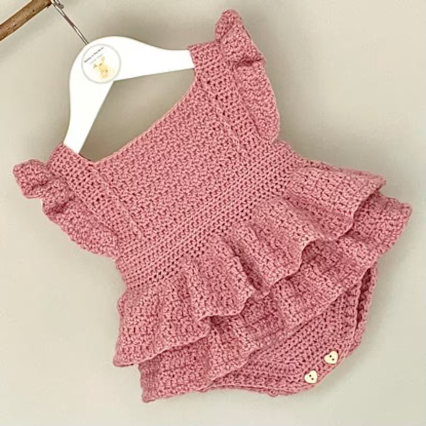 Baby Romper - Newborn to 36 months Crochet Pattern