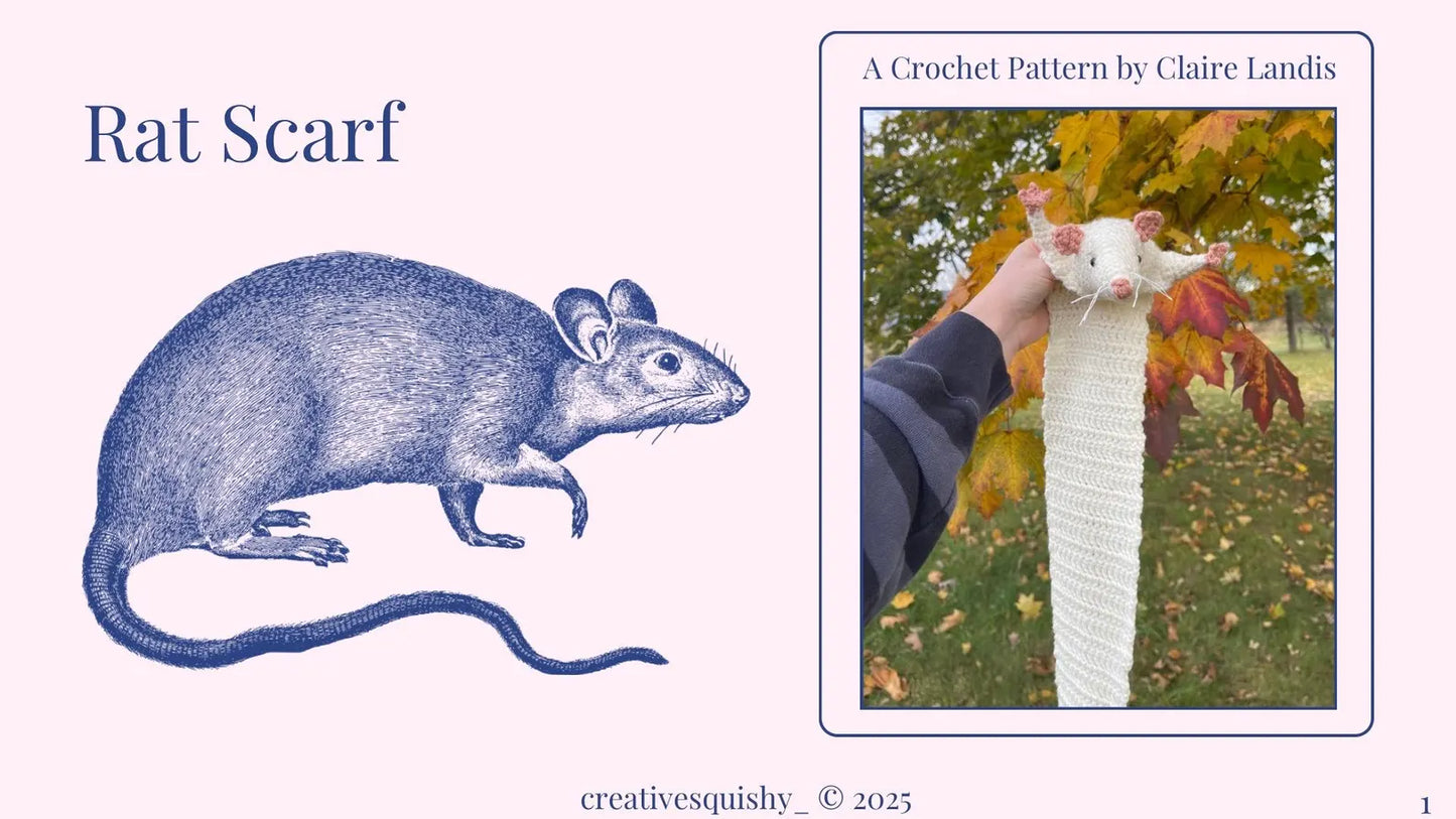 Rat Scarf – Crochet Pattern