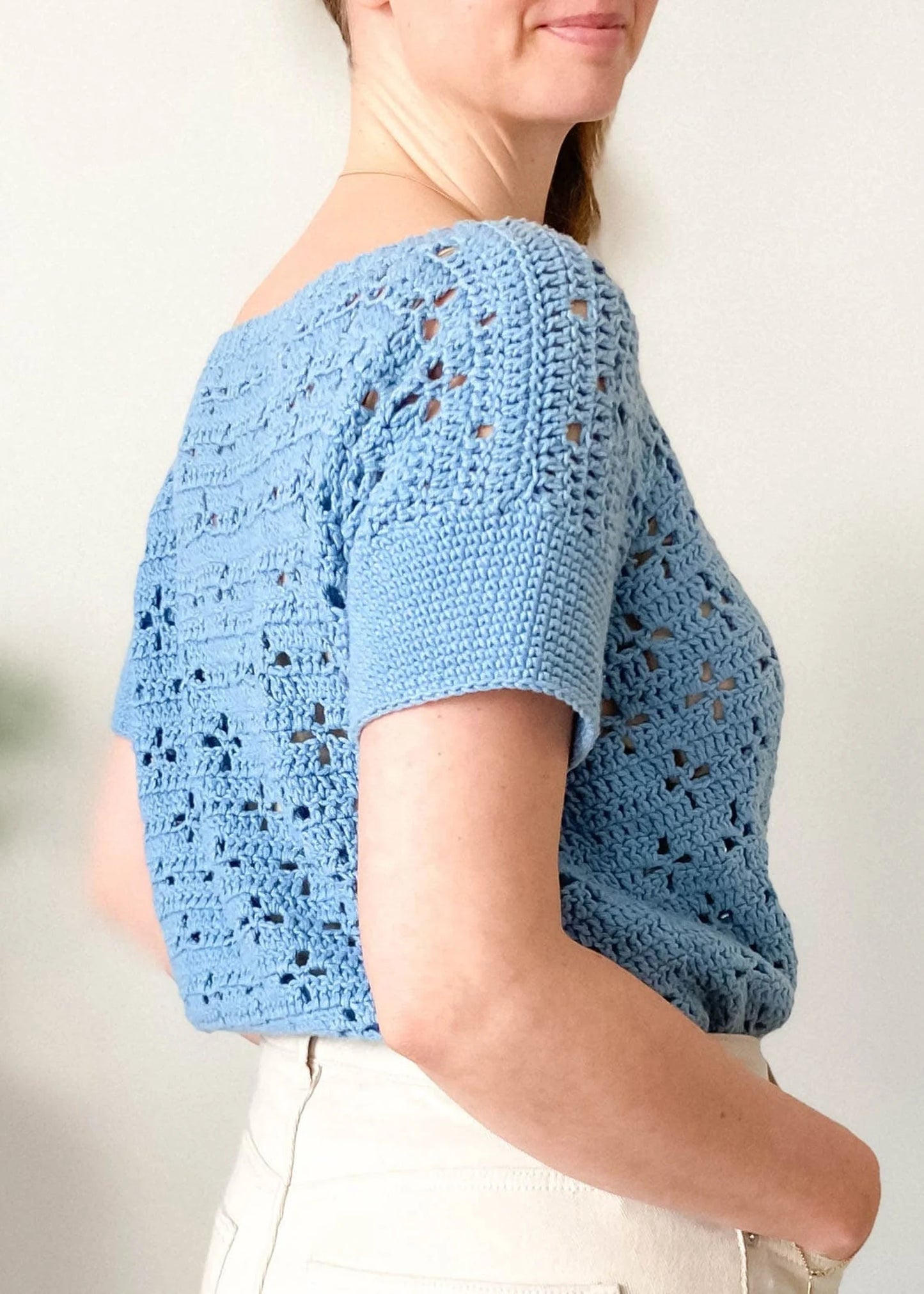 Star Cluster Tee – Lightweight Summer Top Crochet Pattern