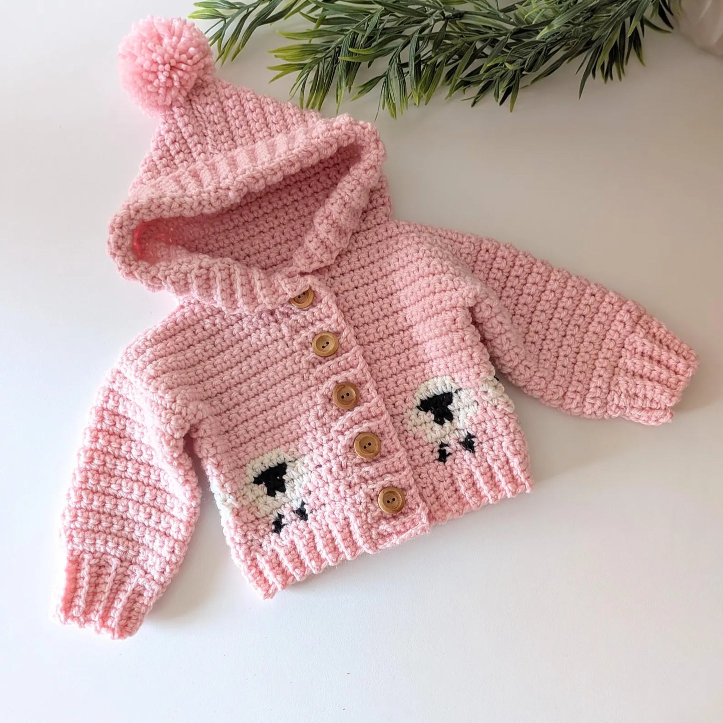 Counting Sheep Jacket Crochet Pattern sizes 0-3 months to 10 Years