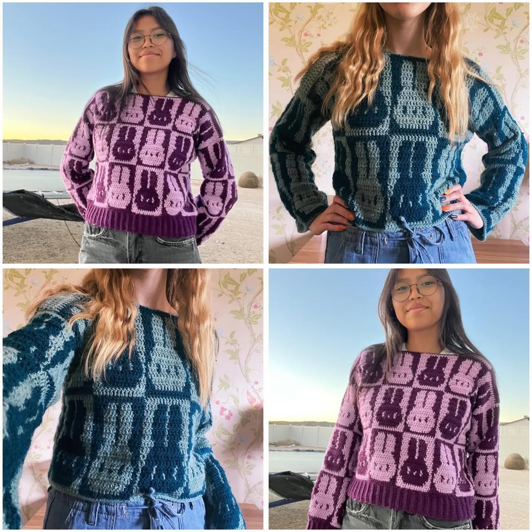 LITTLE BUNNY jumper/cardi crochet pattern