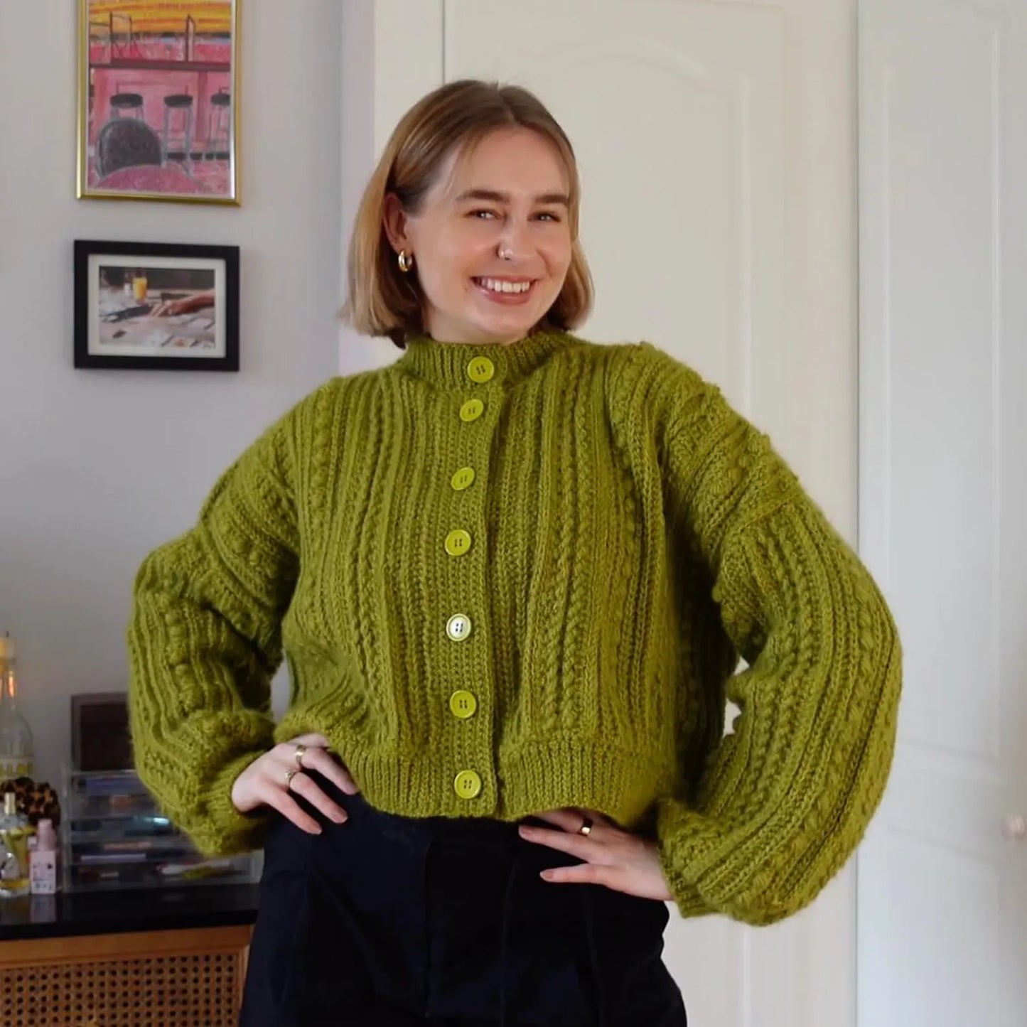 Cable Cardigan Crochet Pattern
