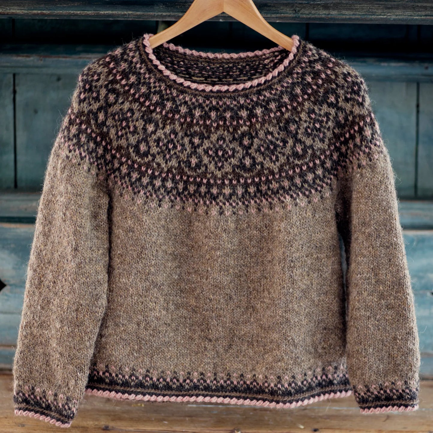 Black Rose Norwegian Sweater – Knitting Pattern (PDF)