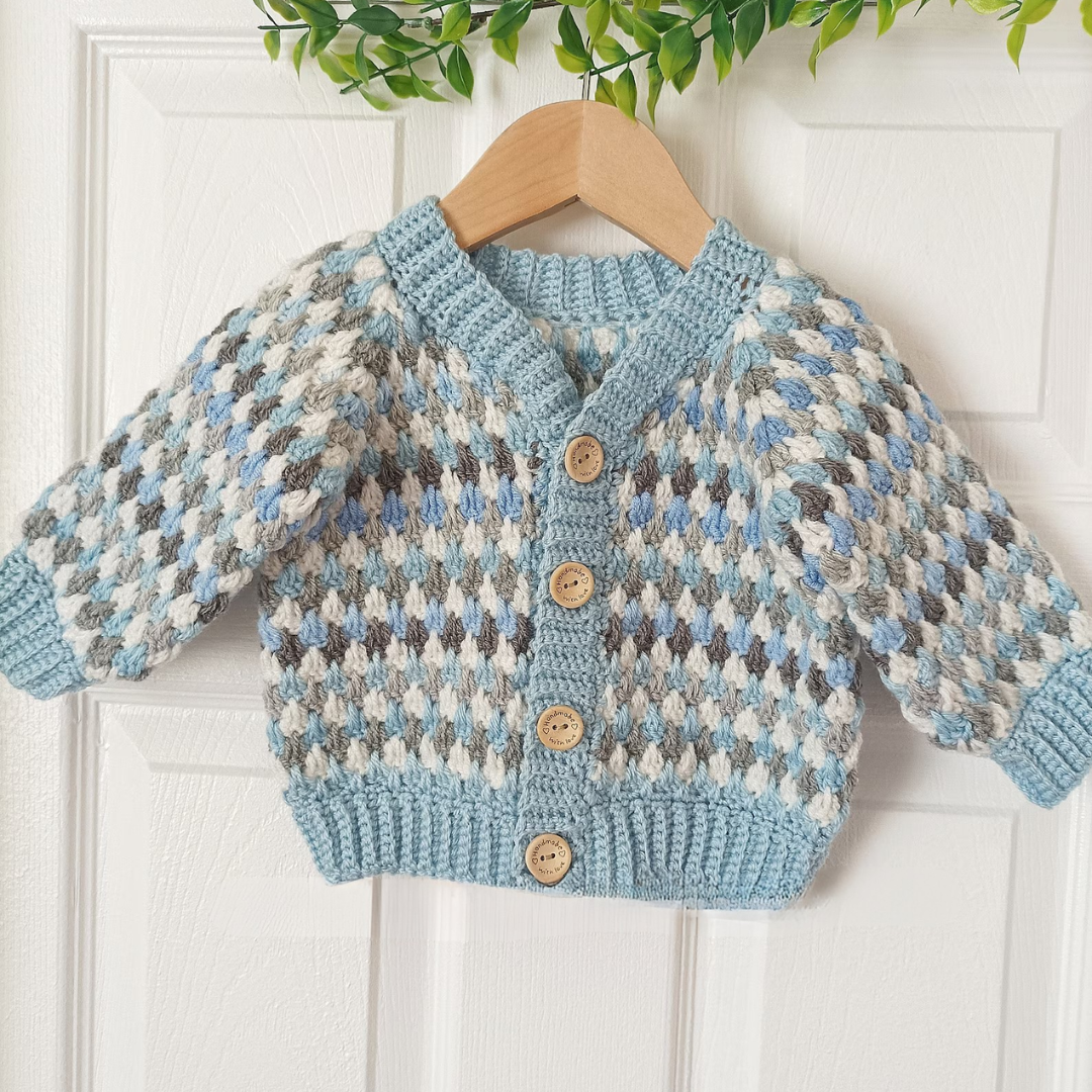 Love my Granny Cardigan Crochet Pattern Sizes 0-3 months to 10 years