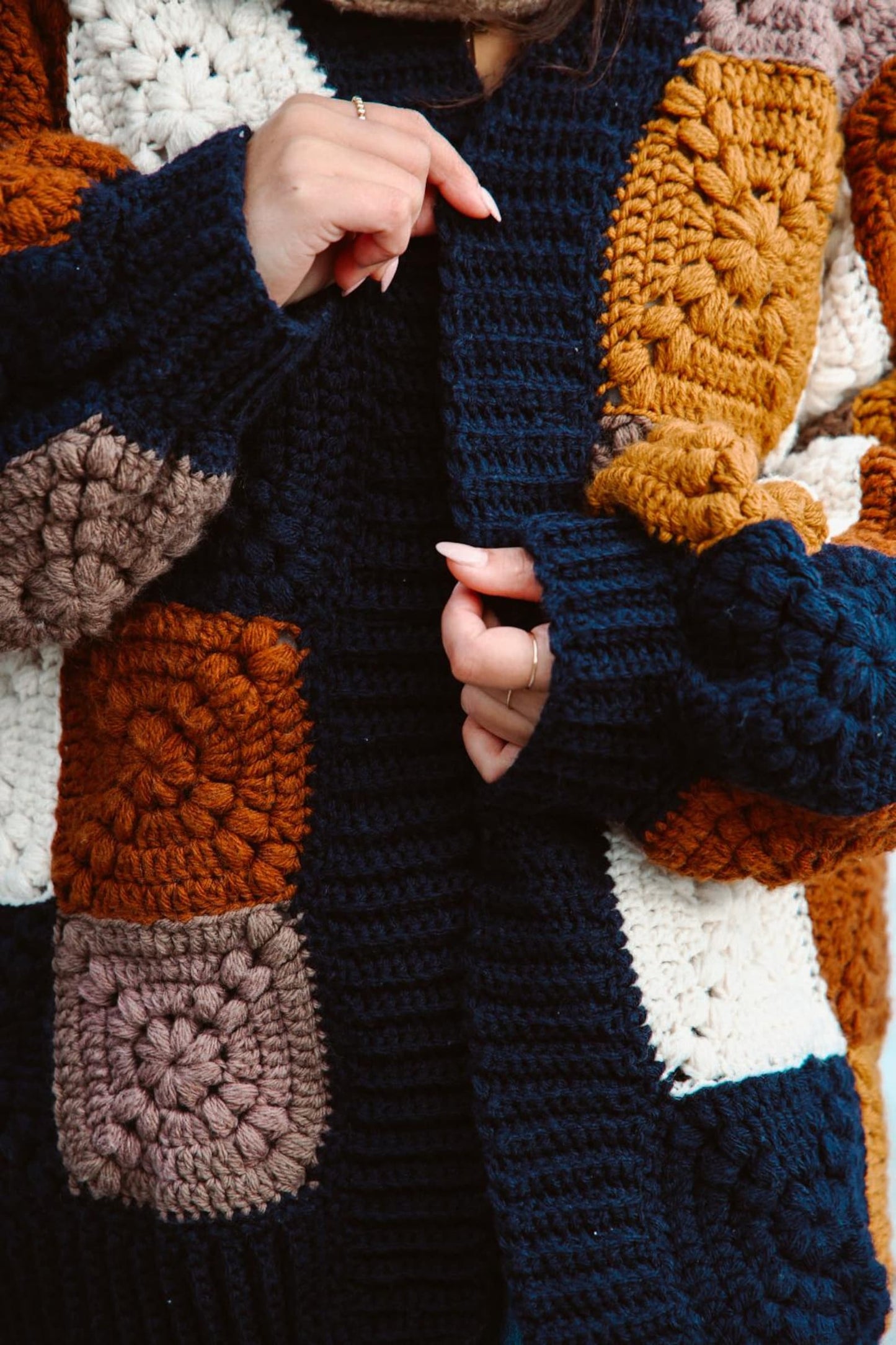 Cozy Granny Square Cardigan — Crochet Pattern