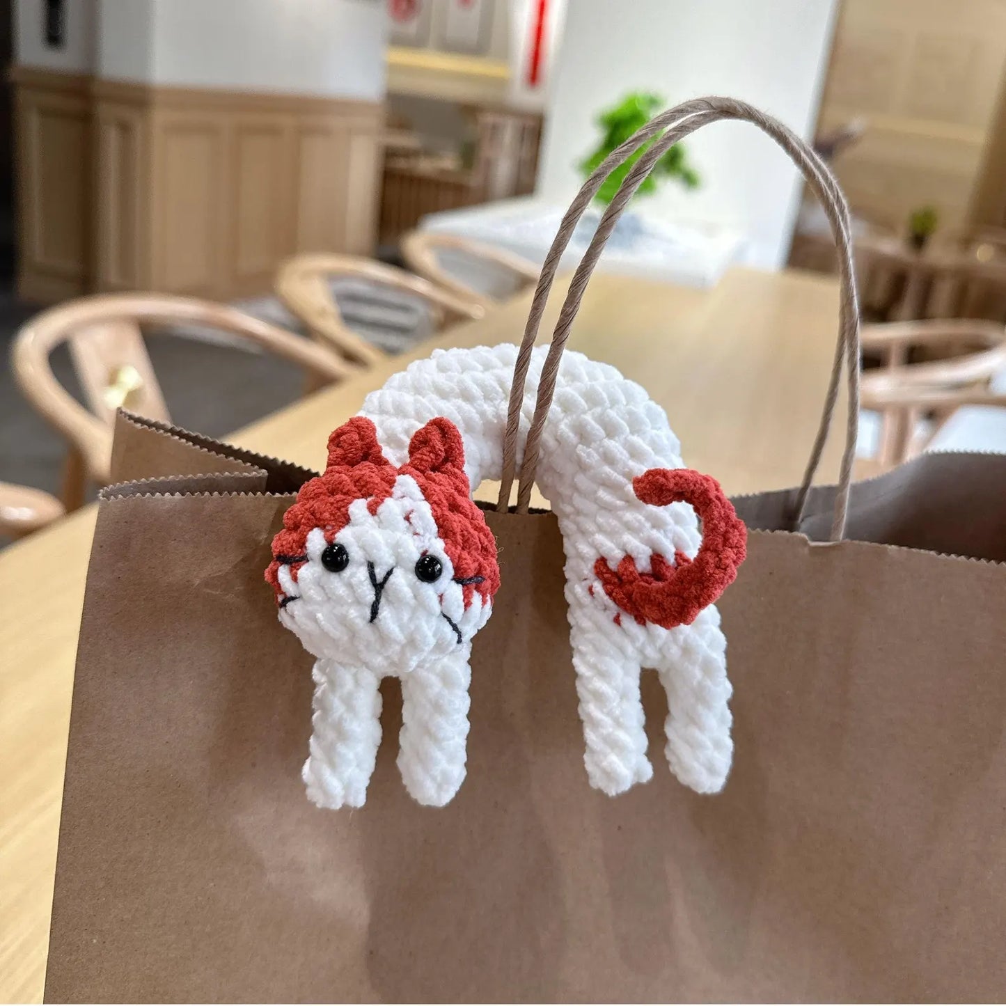 ✨ Noodle Cat – Cuddly No-Sew Doll PDF (5 Languages) Crochet Pattern