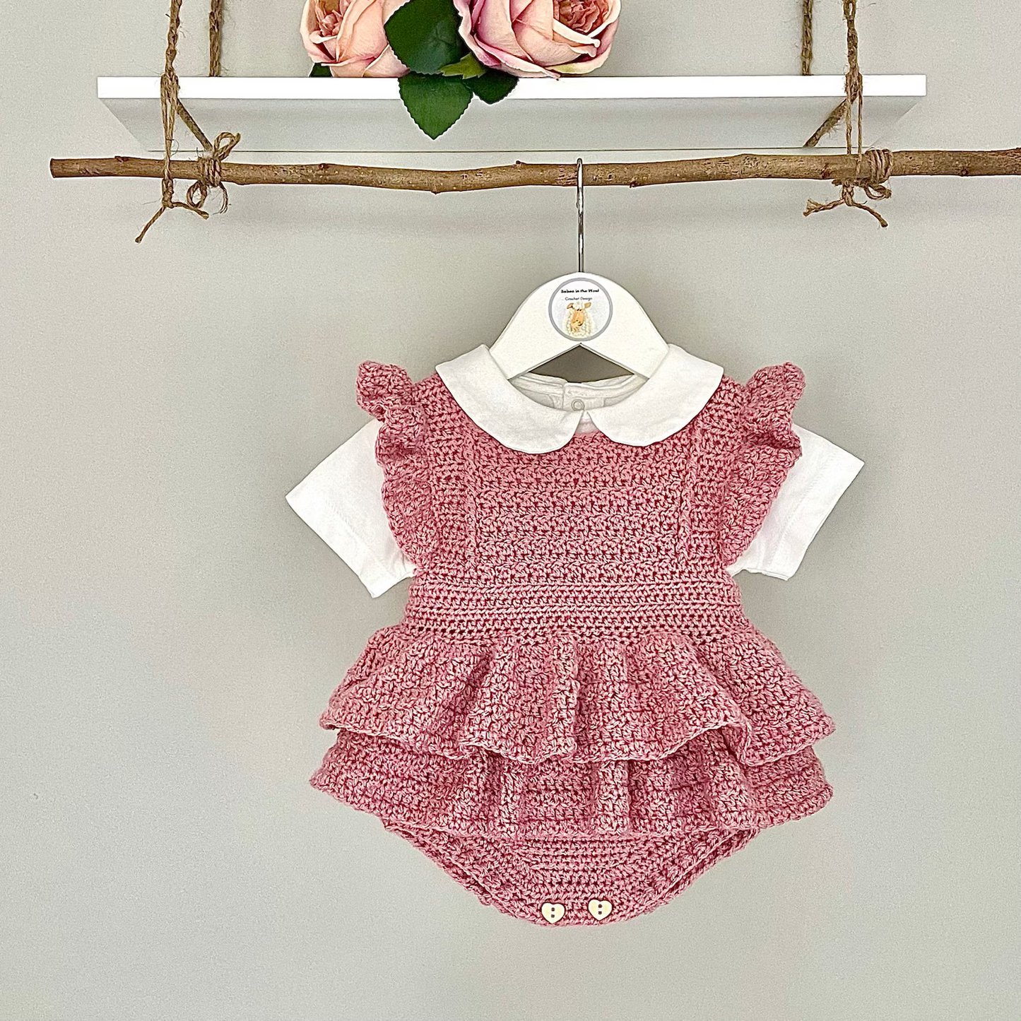 Baby Romper - Newborn to 36 months Crochet Pattern