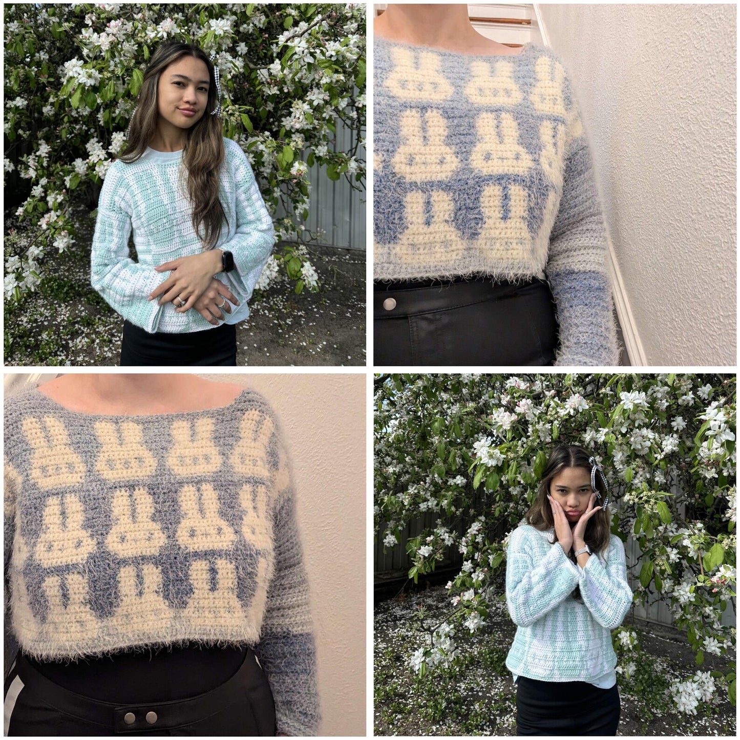 LITTLE BUNNY jumper/cardi crochet pattern