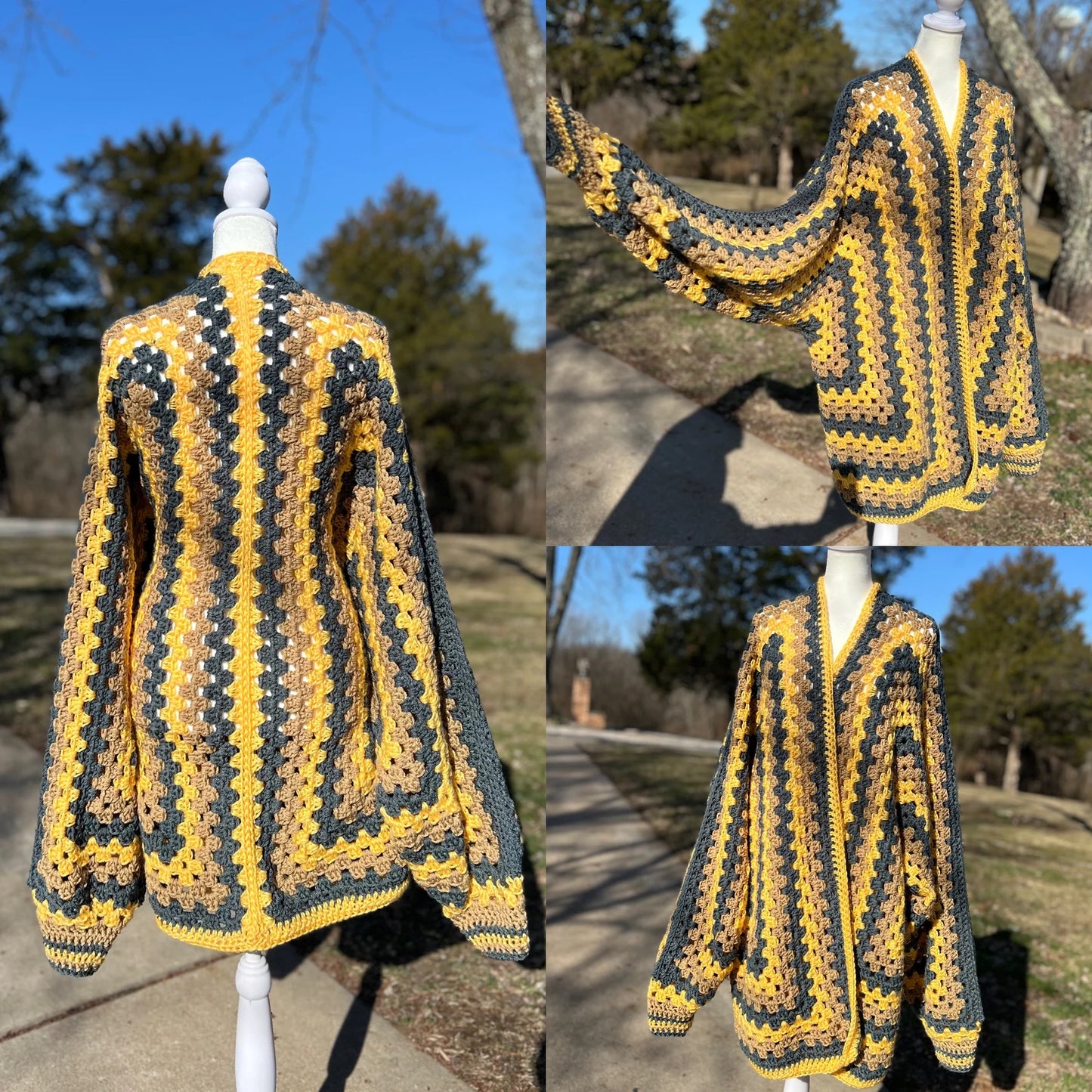 HexaHug Cardigan Crochet Pattern